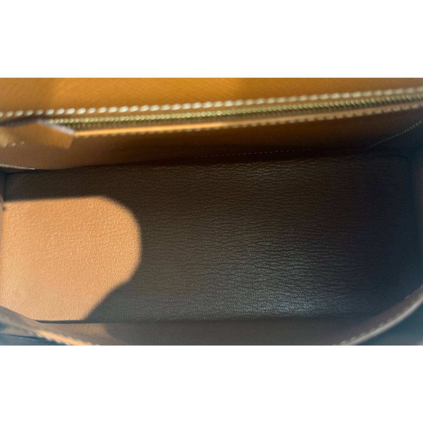 Hermes Kelly 25 Sellier Gold Tan Epsom Leather Gold Hardware