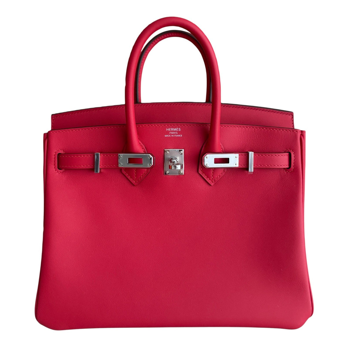 Hermes Birkin 25 Rouge de Coeur Red Leather Palladium Hardware New 2026