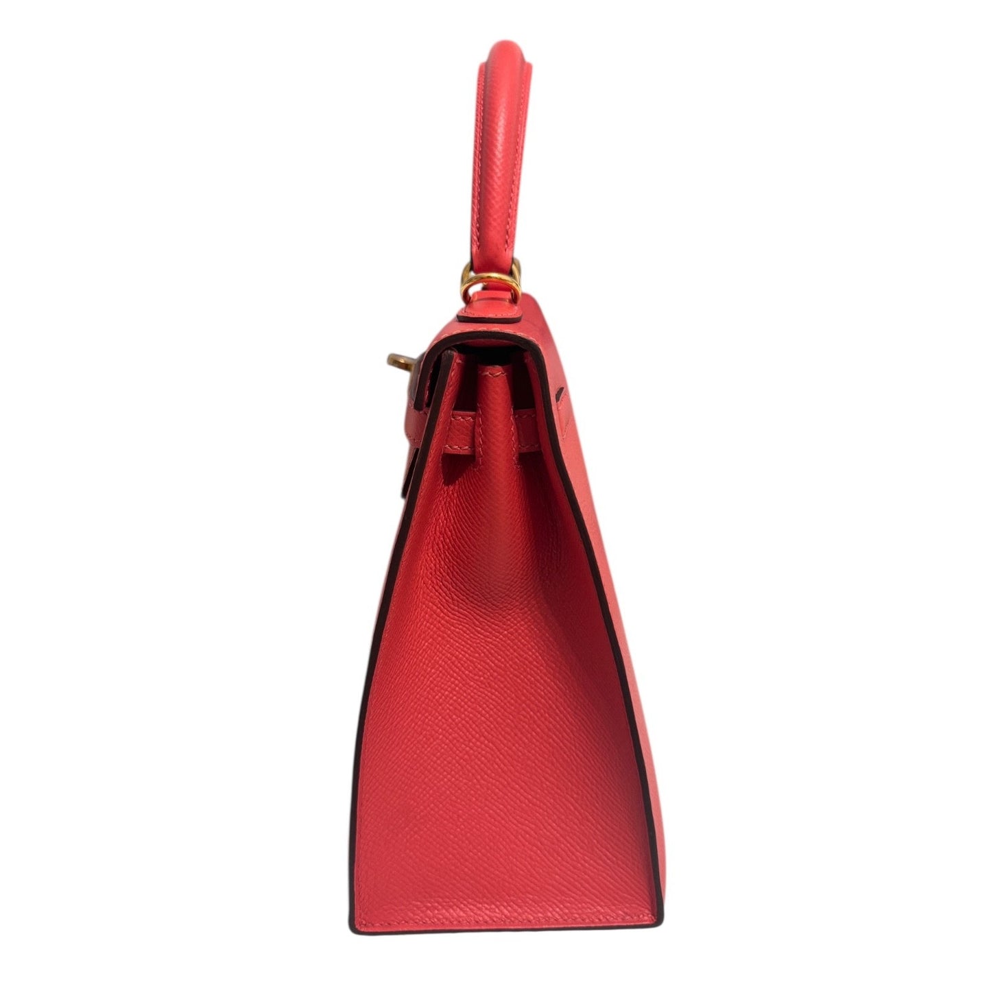 Hermes Kelly 25 Sellier Rose Jaipur Pink Epsom Leather Gold Hardware RARE