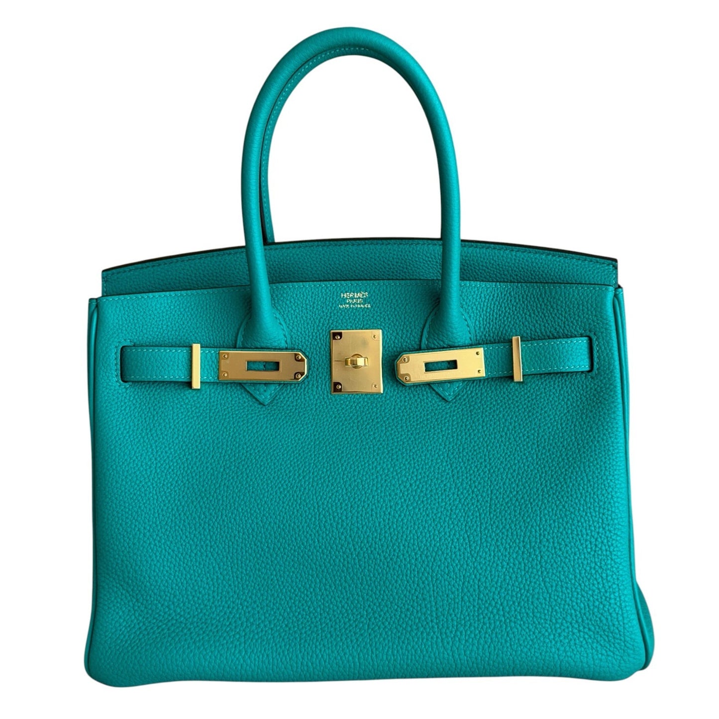Hermes Birkin 30 Vert Verone Green Togo Leather Gold Hardware Rare
