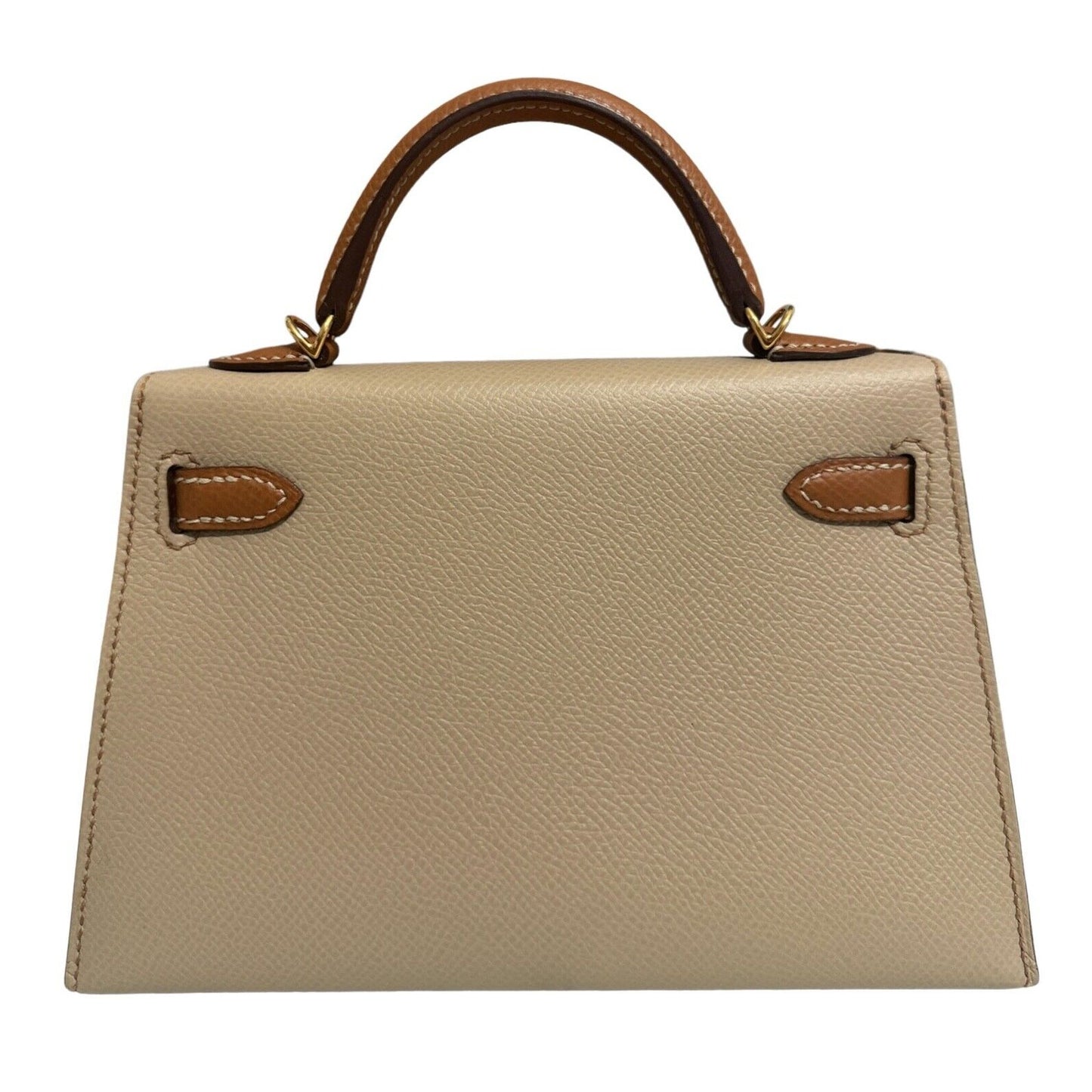 Hermes Kelly Mini 20 Special Order Trench Beige & Gold Tan Epsom Gold Hardware