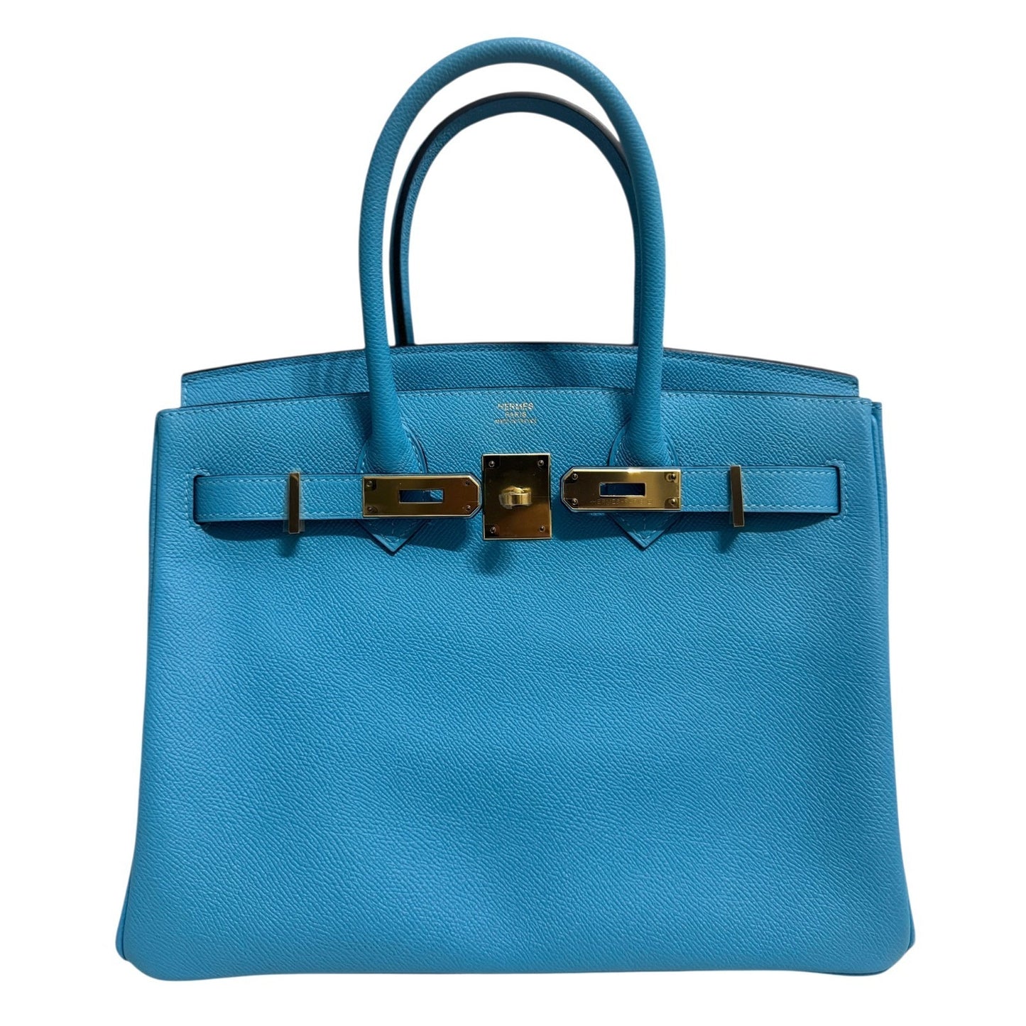 Hermes Birkin 30 Bleu du Nord Epsom Leather Gold Hardware