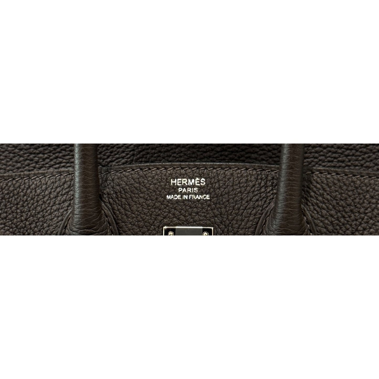 Hermes Birkin 25 Verso Ebene Brown Caramel Togo Leather Palladium Hardware Rare