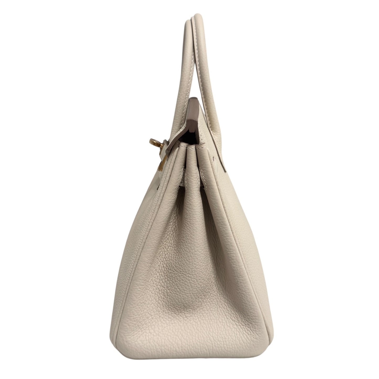 Hermes Birkin 25 Craie Cream White Togo Leather Gold Hardware