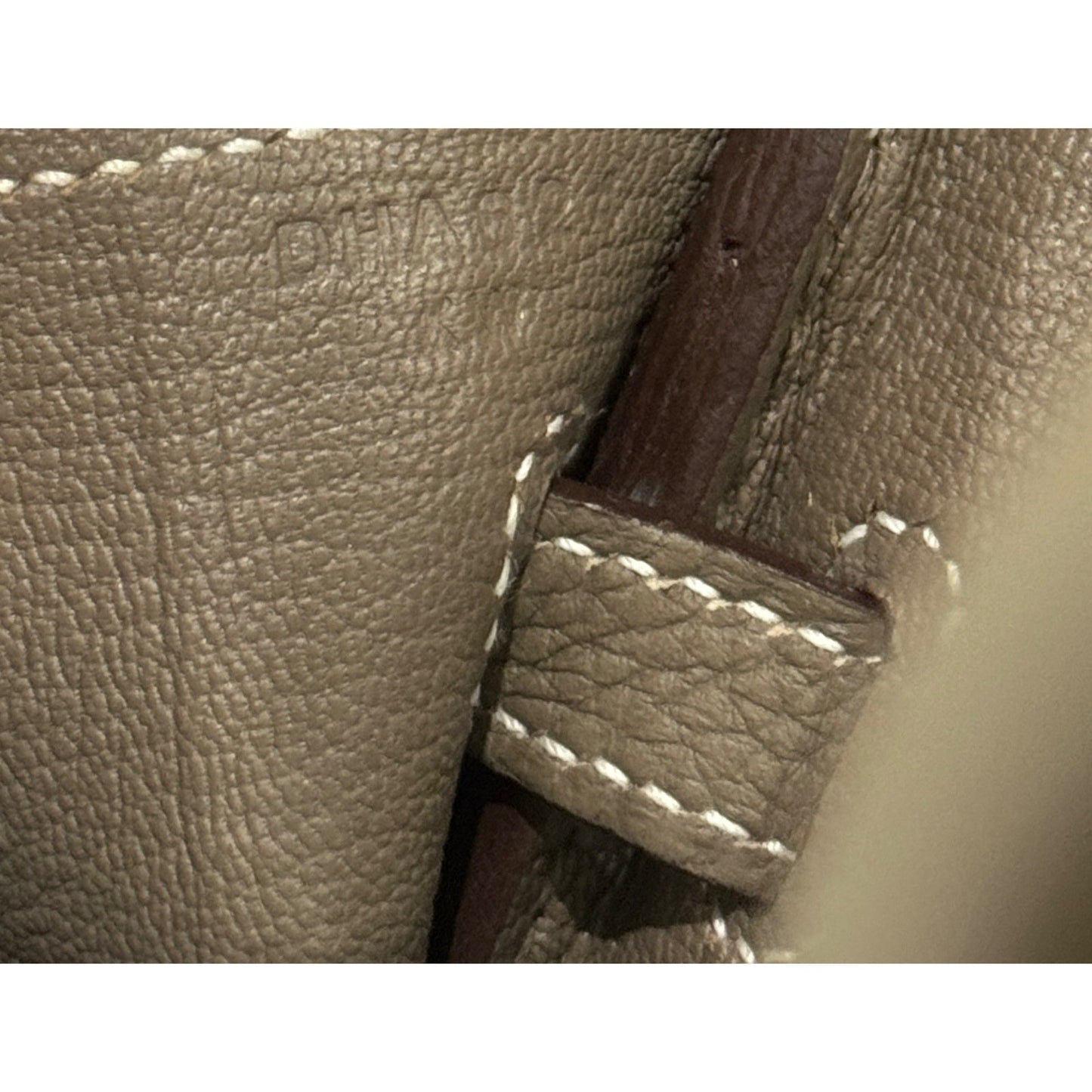 Hermes Birkin 25 Etoupe Gray Togo Leather Gold Hardware Handbag