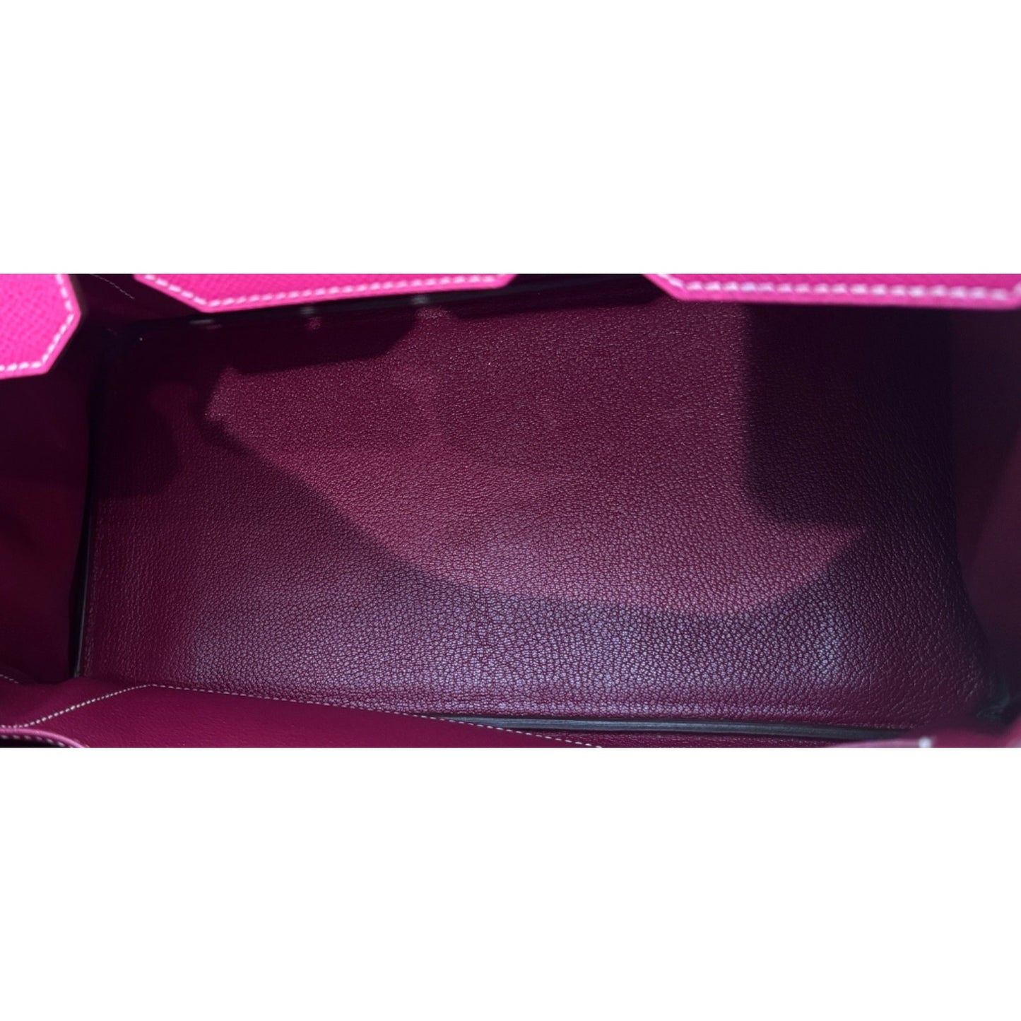 Hermes Birkin 35 Rose Tyrien Pink Epsom Leather Palladium Hardware RARE