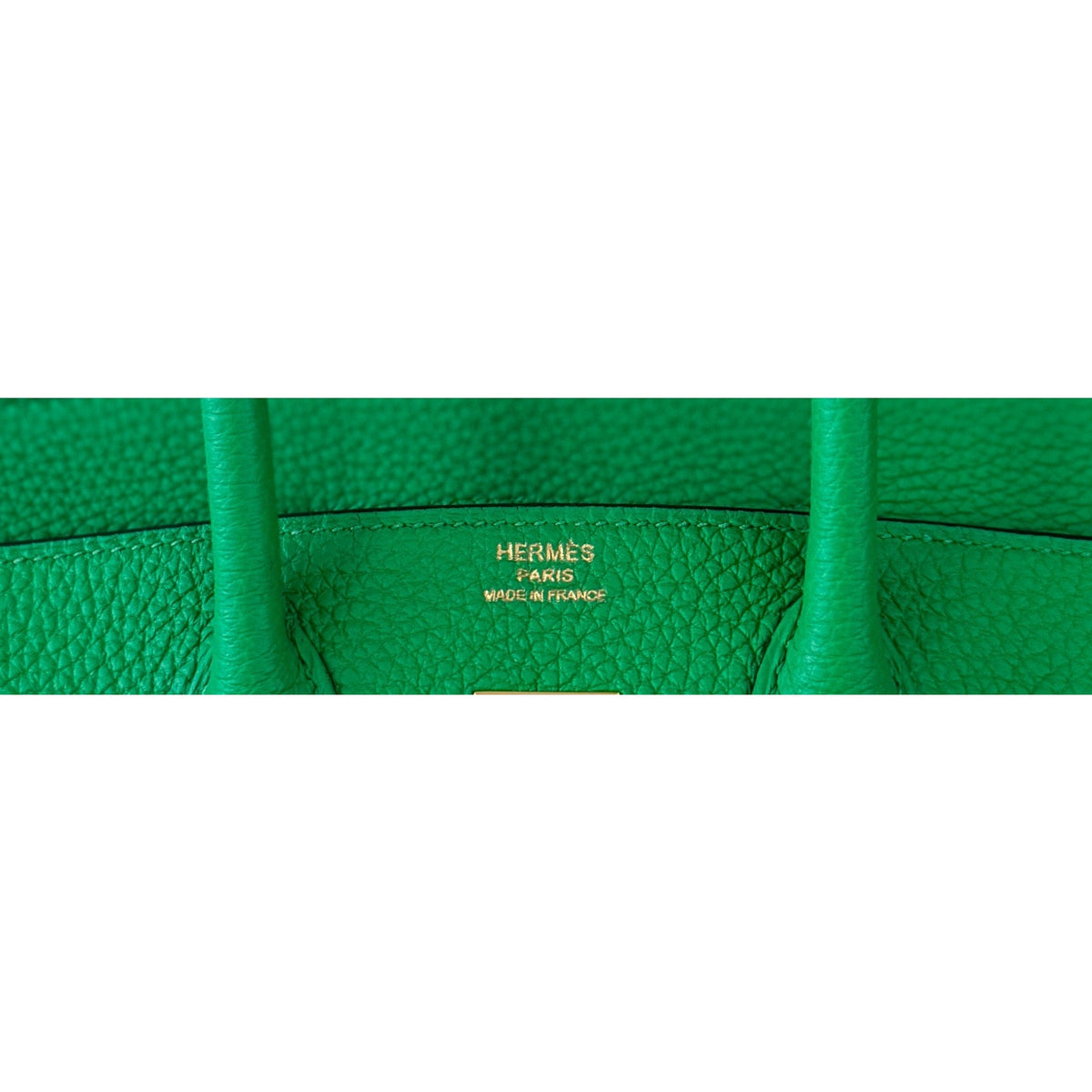 Hermes Birkin 25 Bamboo Green Togo Leather Gold Hardware Rare