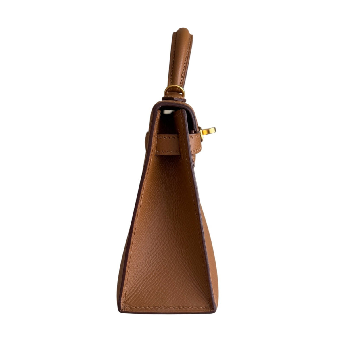 Hermes Kelly Mini 20 Special Order Gold Rouge H Epsom Leather Gold Hardware