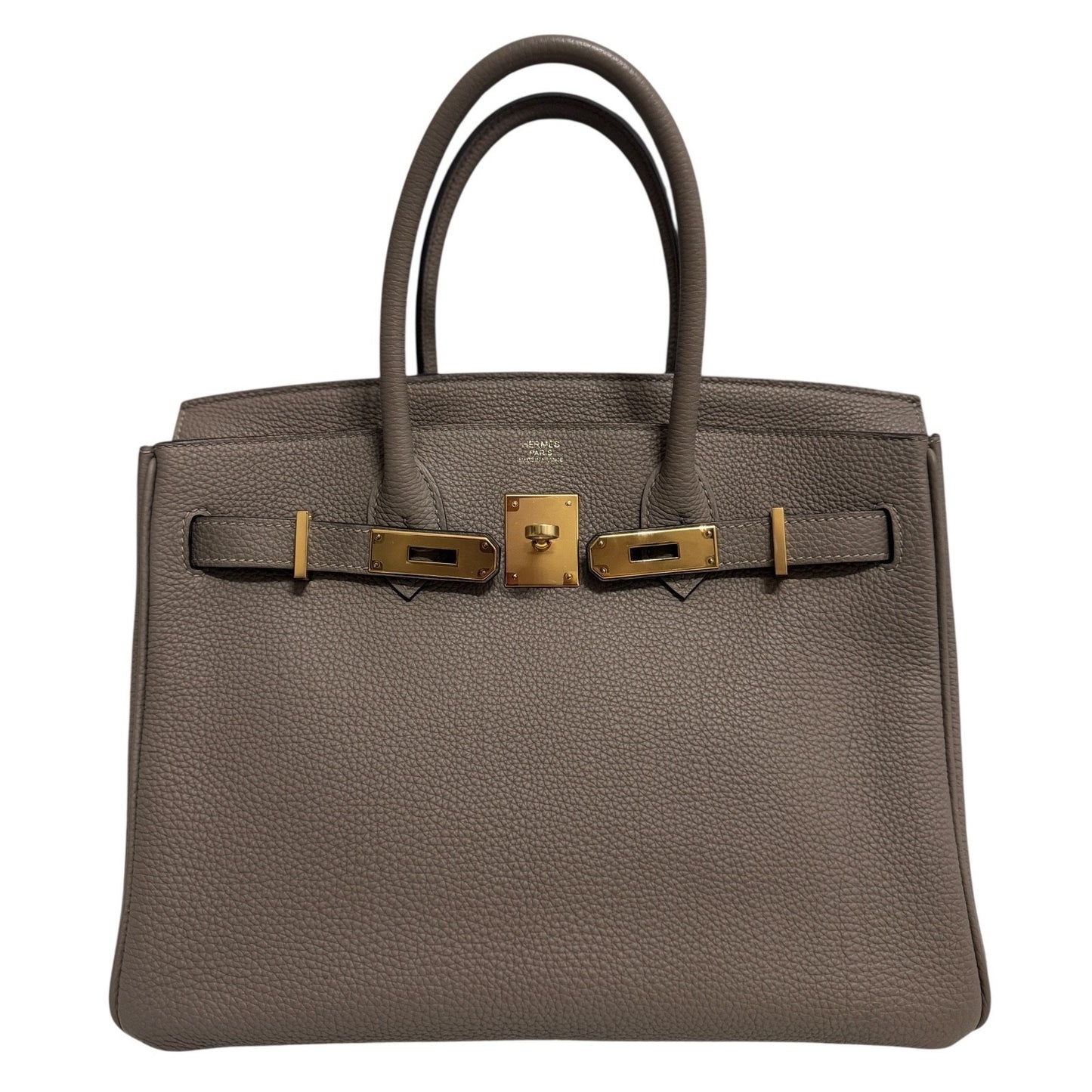 Hermes Birkin 30 Gris Asphalt Gray Togo Leather Gold Hardware