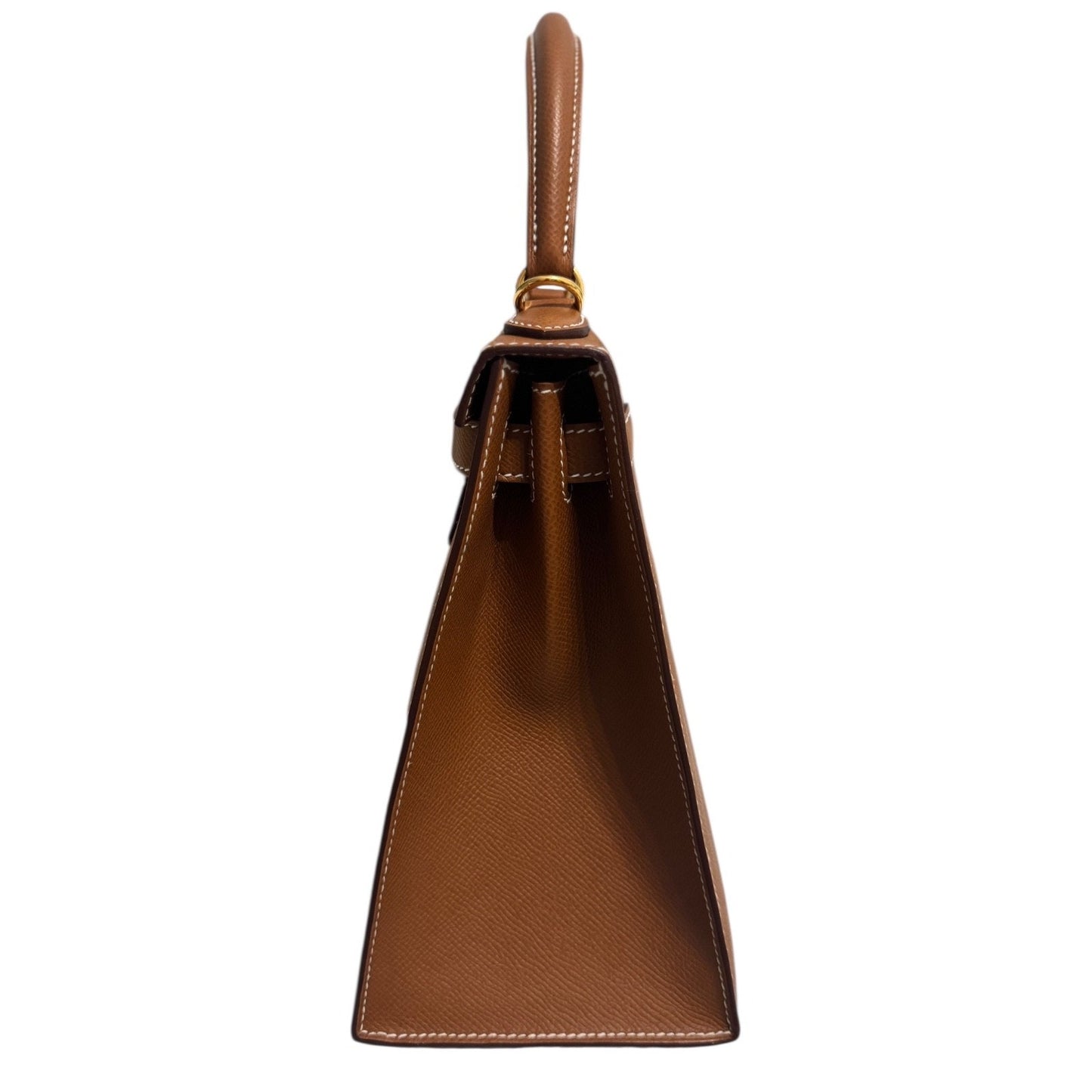 Hermes Kelly 28 Sellier Gold Tan Epsom Leather Gold Hardware RARE