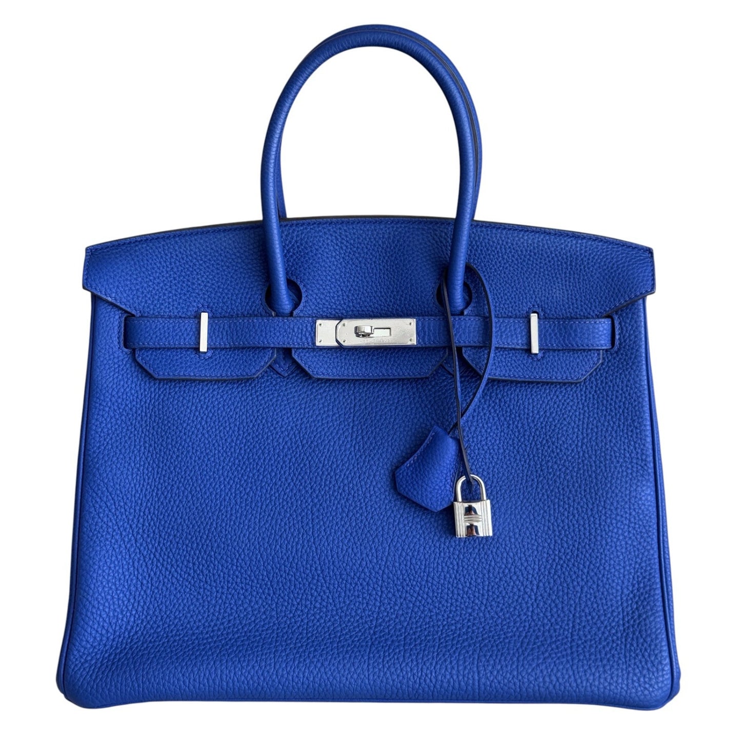 Hermes Birkin 35 Blue Electric Togo Leather Palladium Hardware
