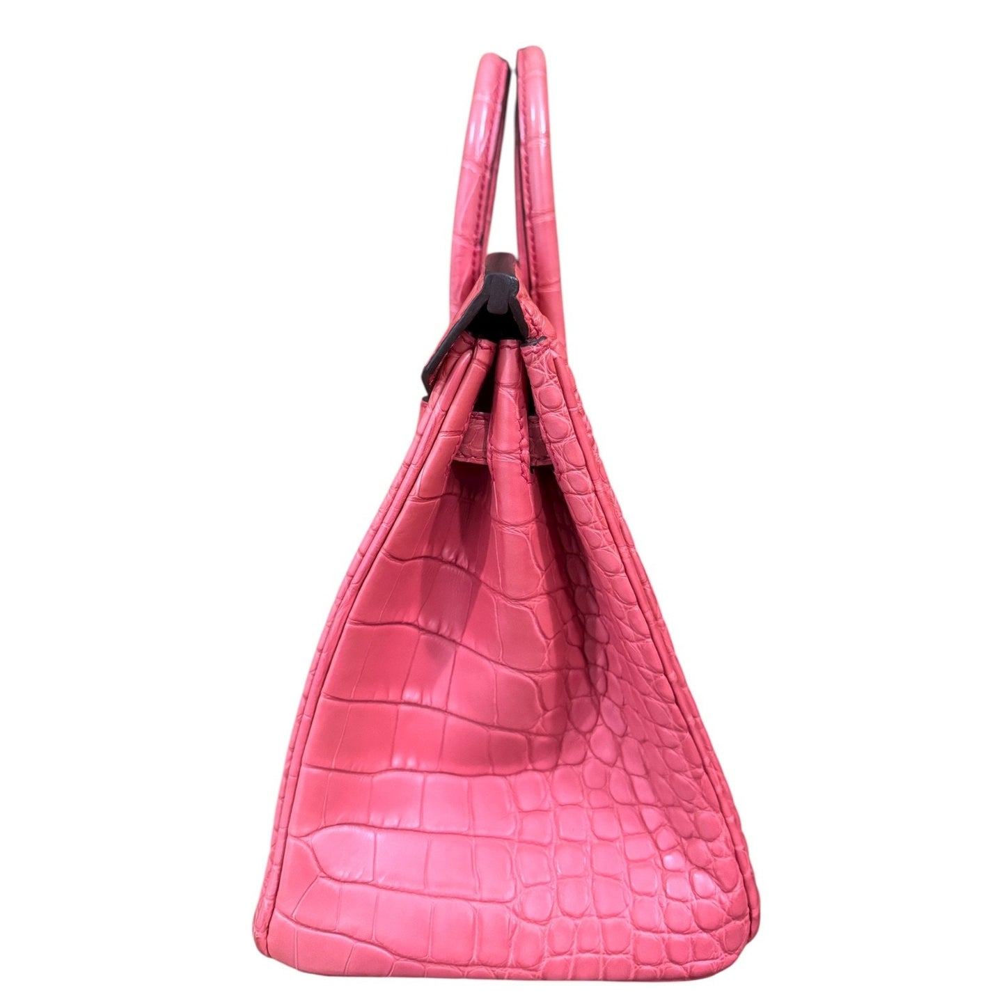 Hermes Birkin 25 Matte Alligator Bougainvillea Pink Palladium Hardware Rare