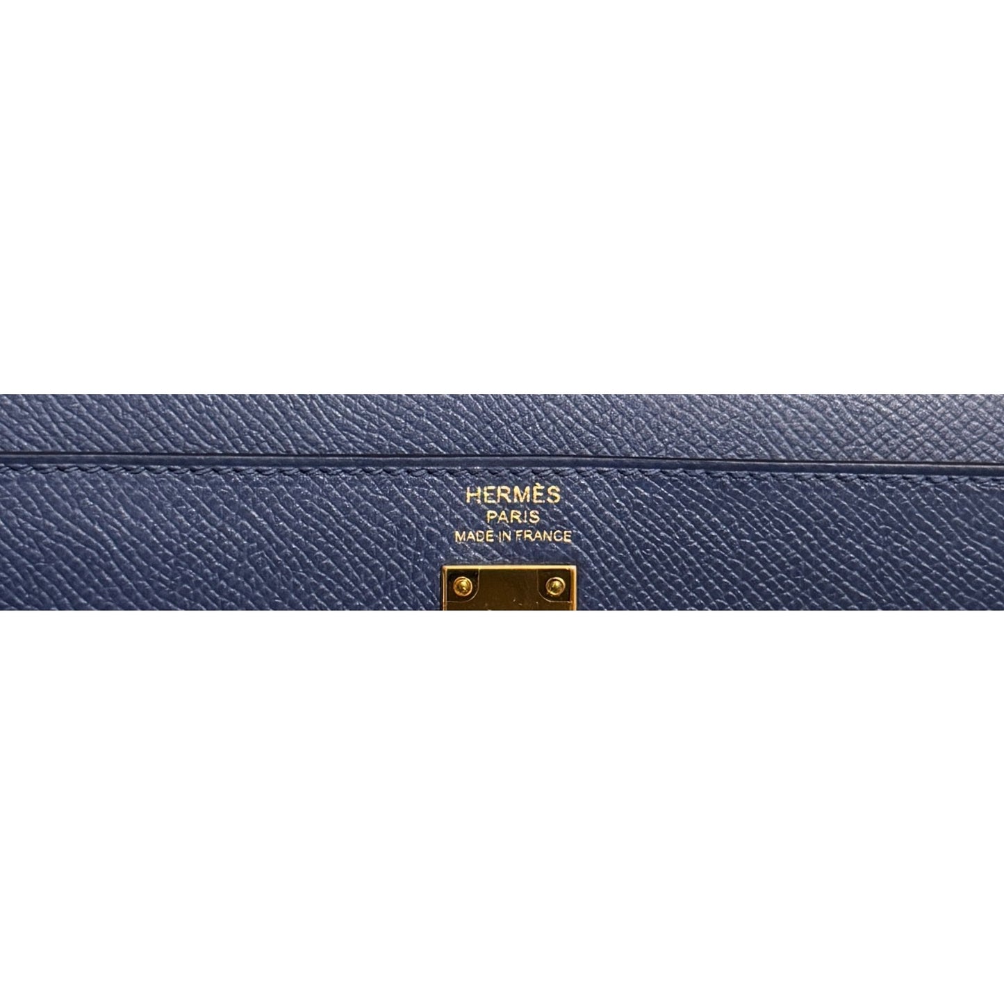 Hermes Kelly 25 Sellier Blue Brighton Epsom Gold Hardware RARE