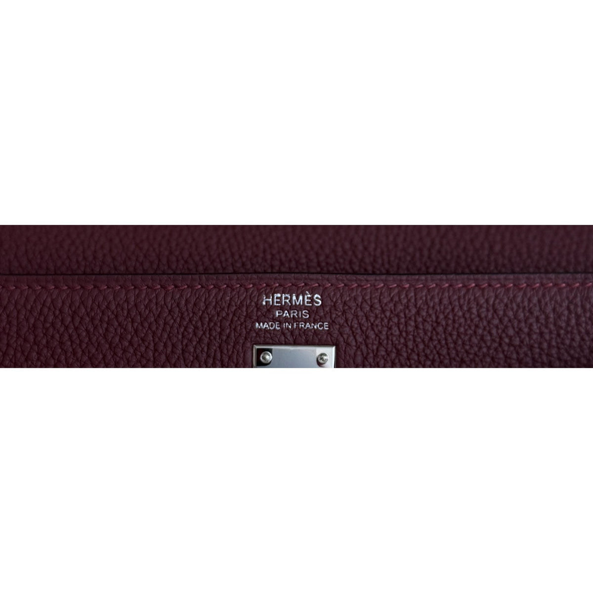 Hermes Kelly 25 Rouge H Red Togo Leather Palladium Hardware RARE