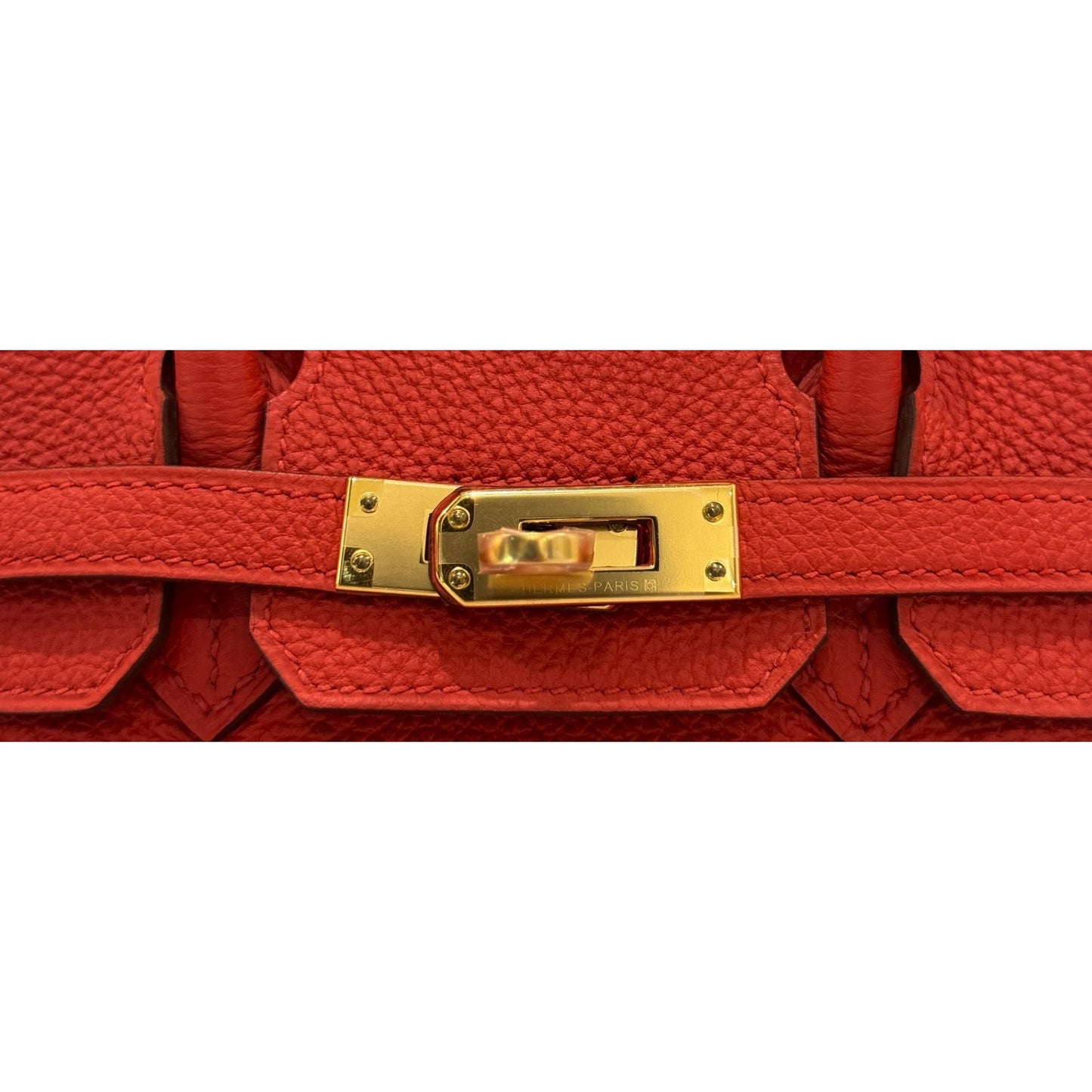 Hermes Birkin 25 Poppy Orange Togo Leather Gold Hardware