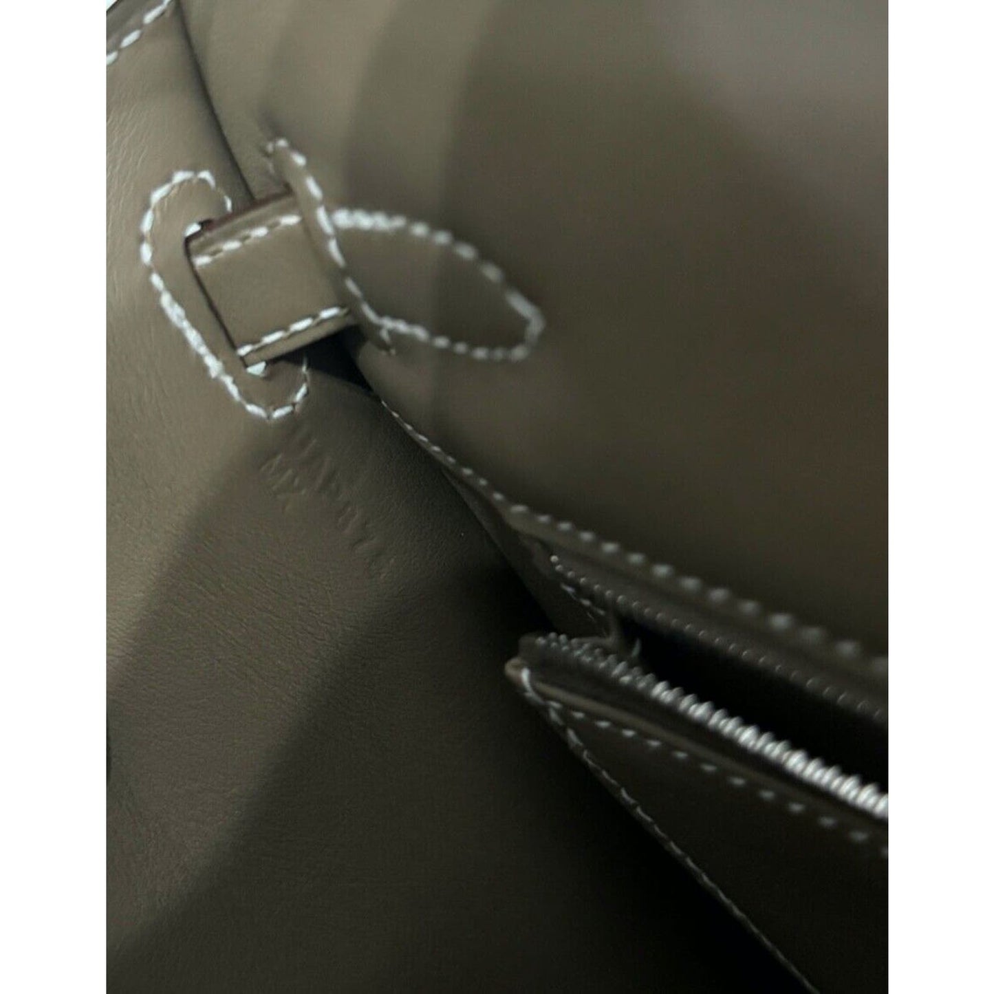 Hermes Kelly 25 Sellier Padded Etoupe Gray Limited Edition Palladium Hardware