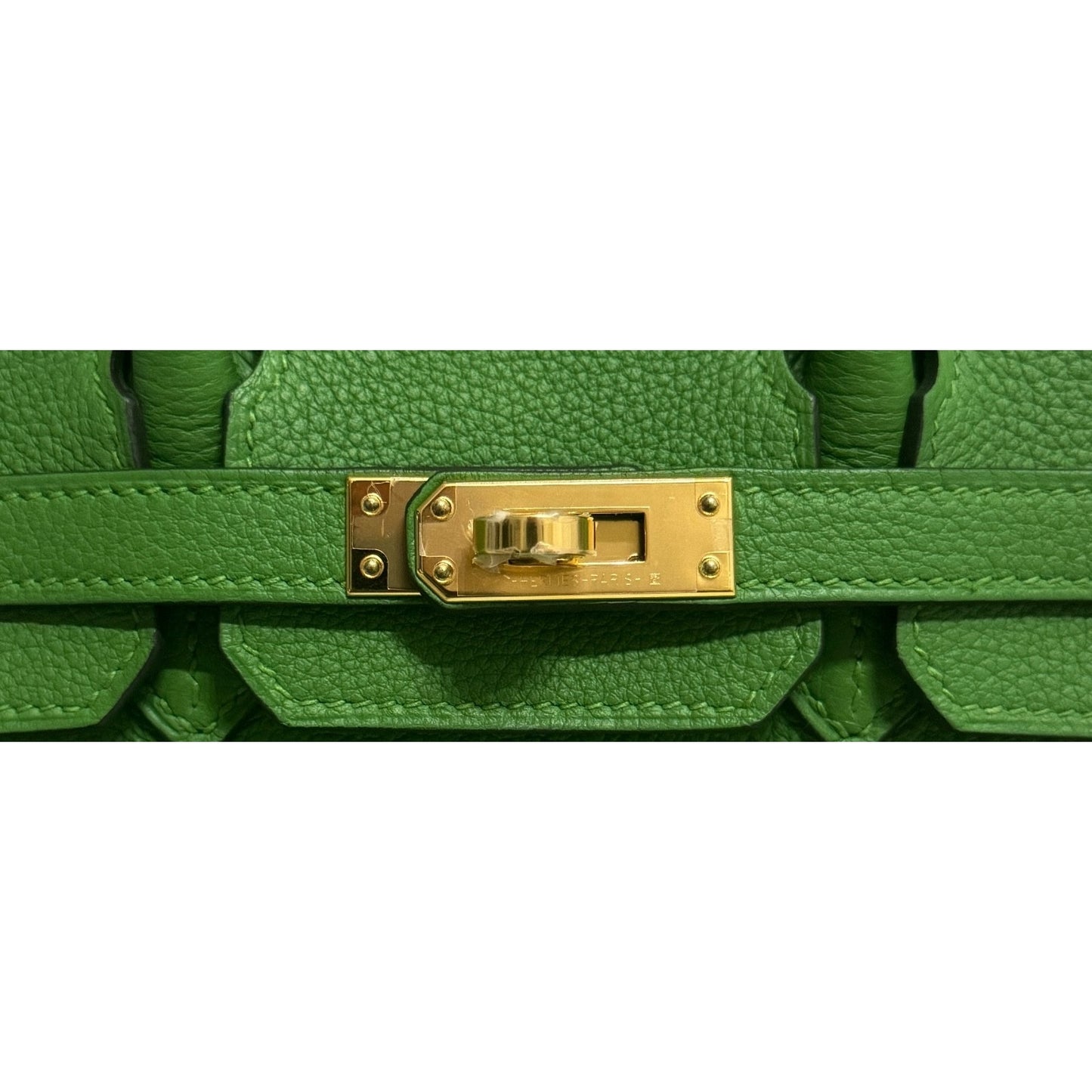 Hermes Birkin 25 Vert Yucca Green Togo Leather Gold Hardware NEW