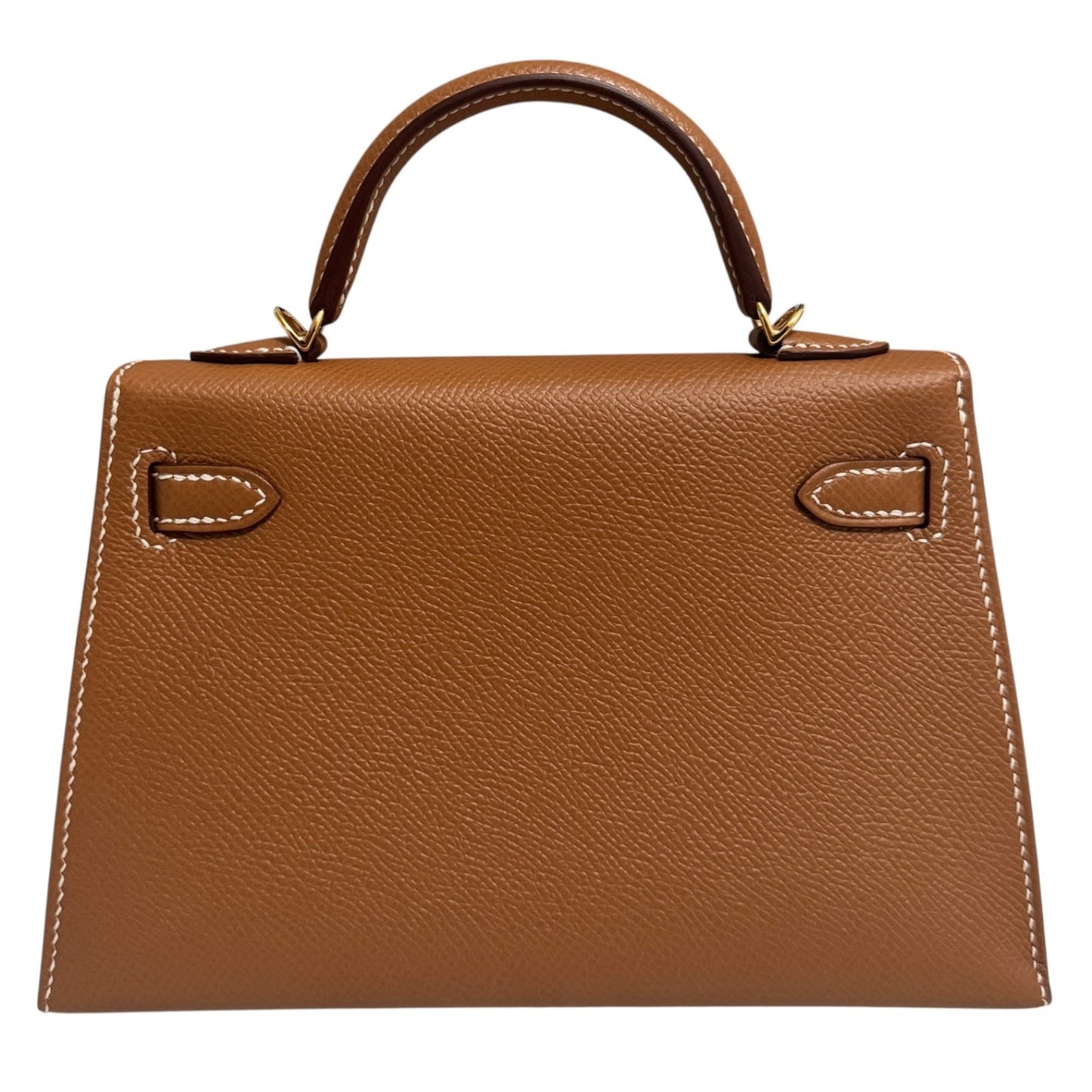 Hermes Kelly Mini 20 Gold Tan Epsom Leather Gold Hardware