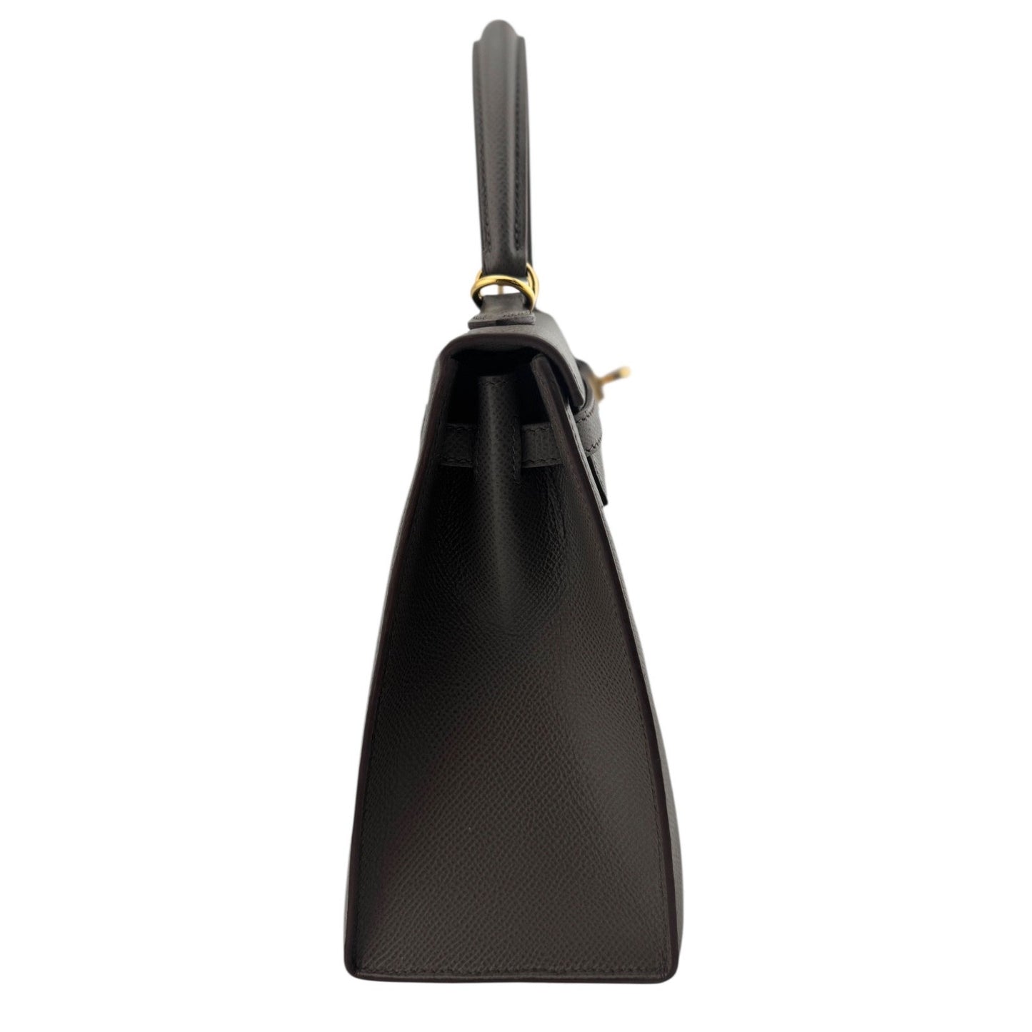 Hermes Kelly 25 Sellier Etain Gray Epsom Leather Gold Hardware