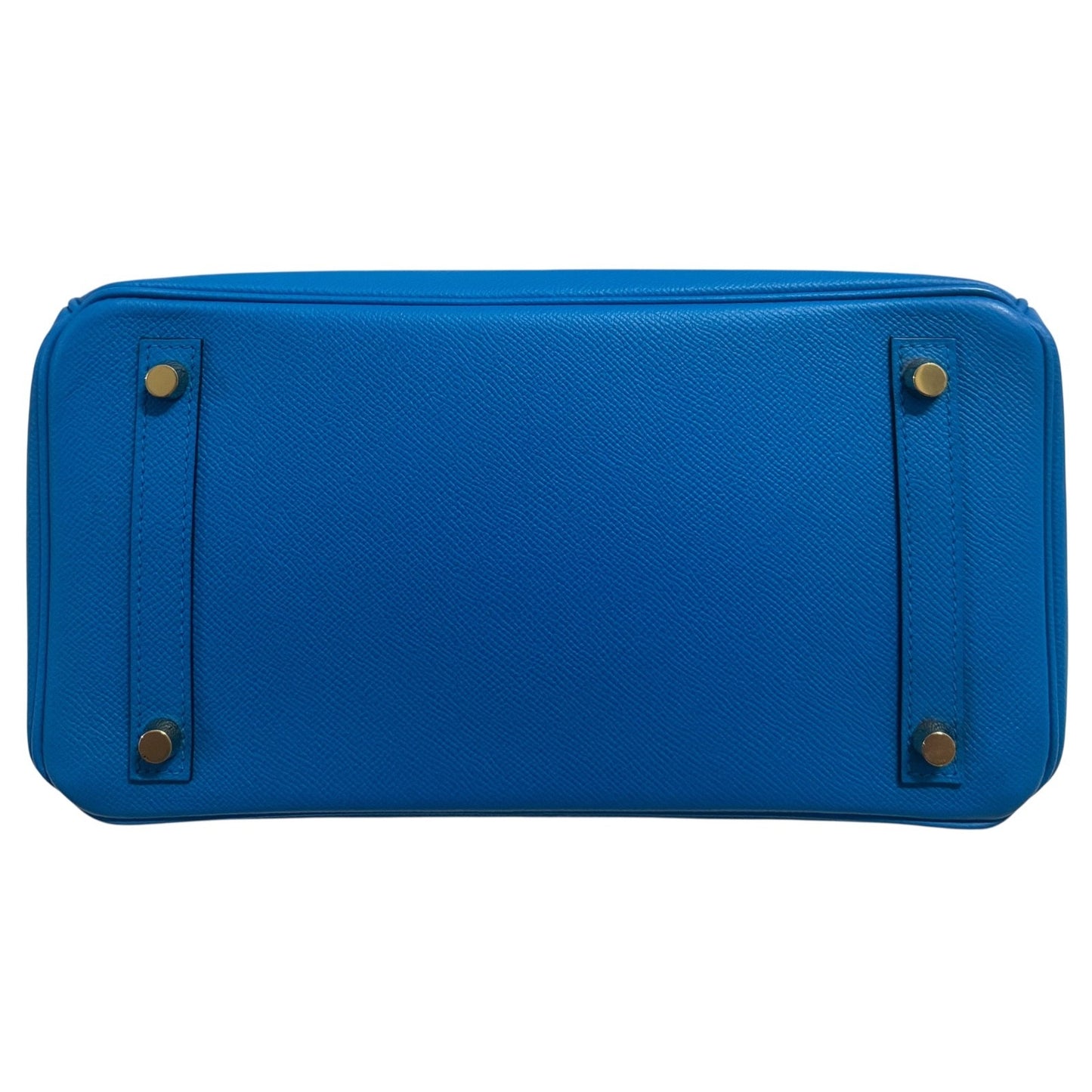 Hermes Birkin 30 Blue Zanzibar Bleu Epsom Leather Gold Hardware