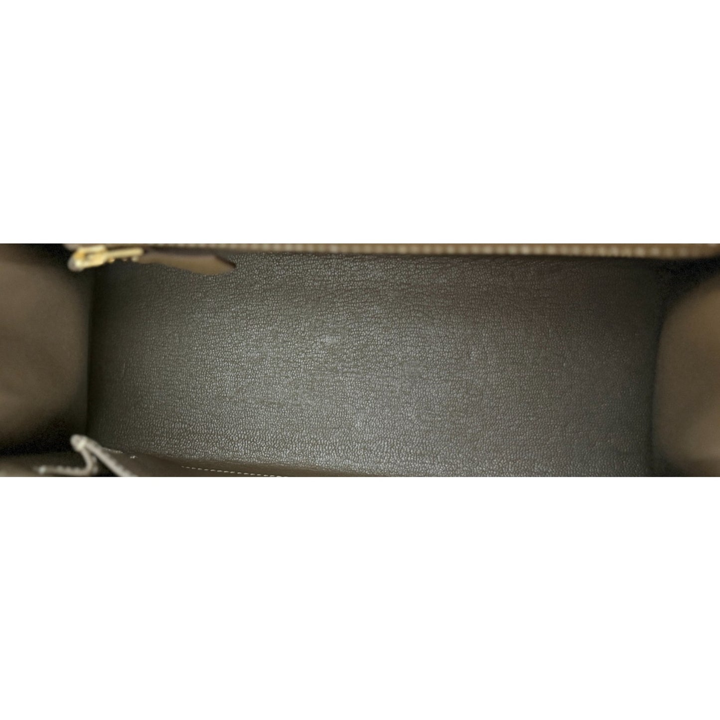 Hermes Kelly 25 Sellier Etoupe Gray Epsom Leather Gold Hardware