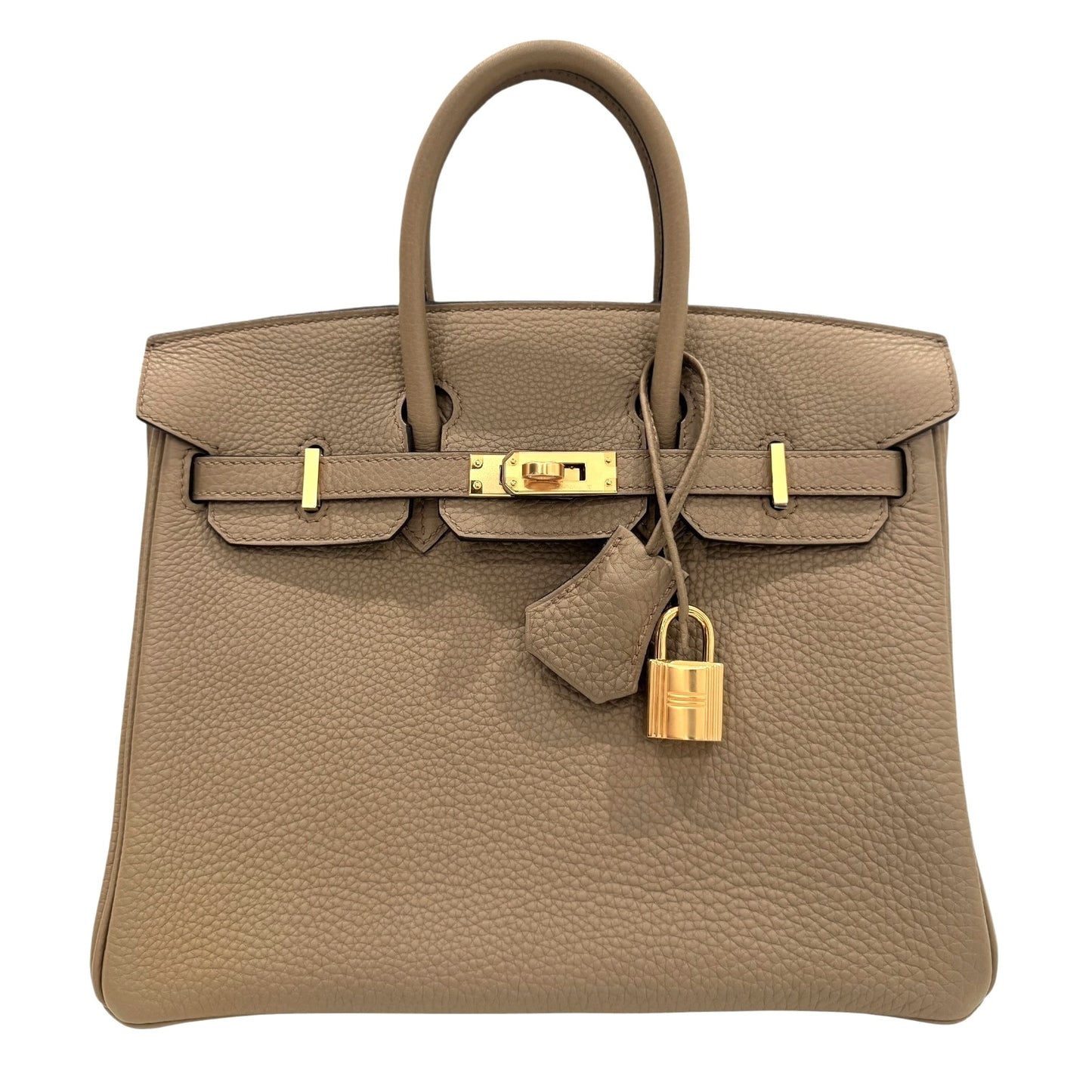 Hermes Birkin 25 Beige Marfa Togo Leather Gold Hardware NEW