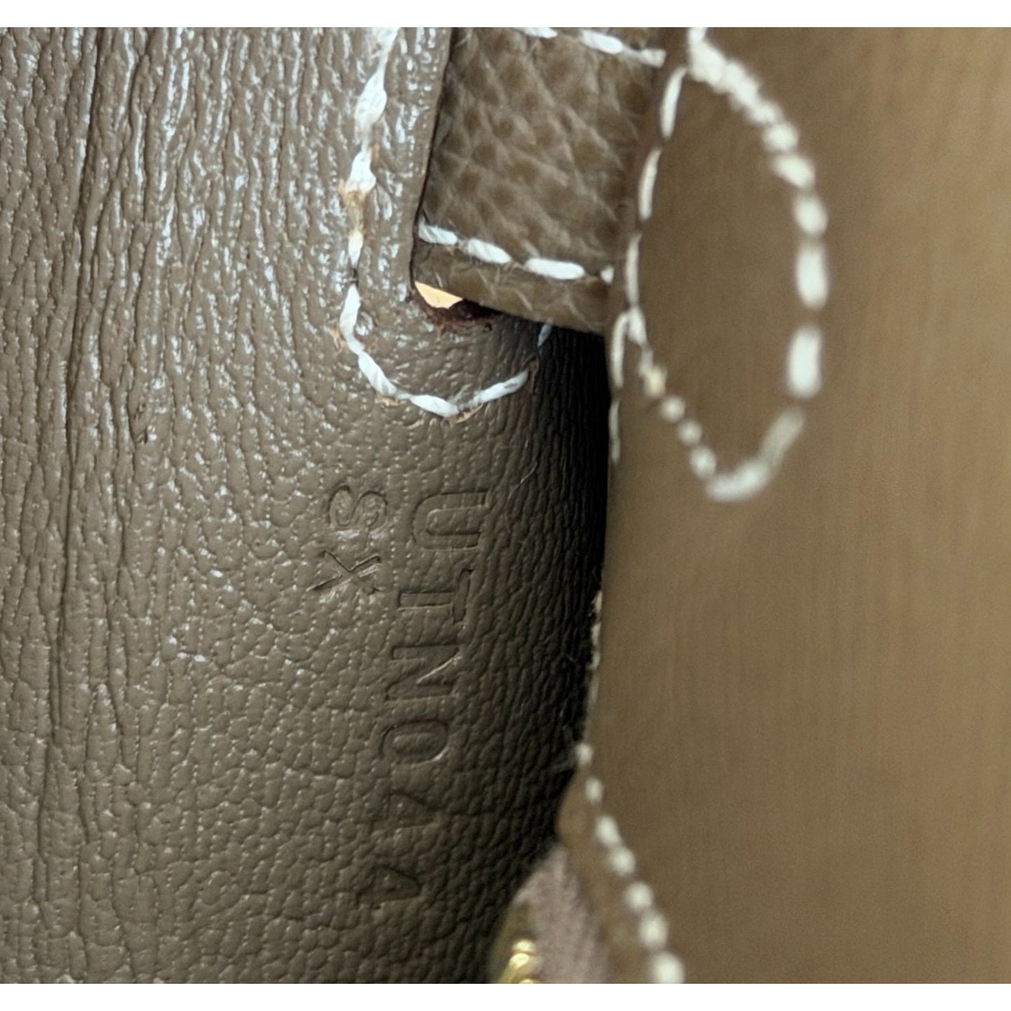 Hermes Kelly 25 Sellier Etoupe Gray Epsom Leather Gold Hardware