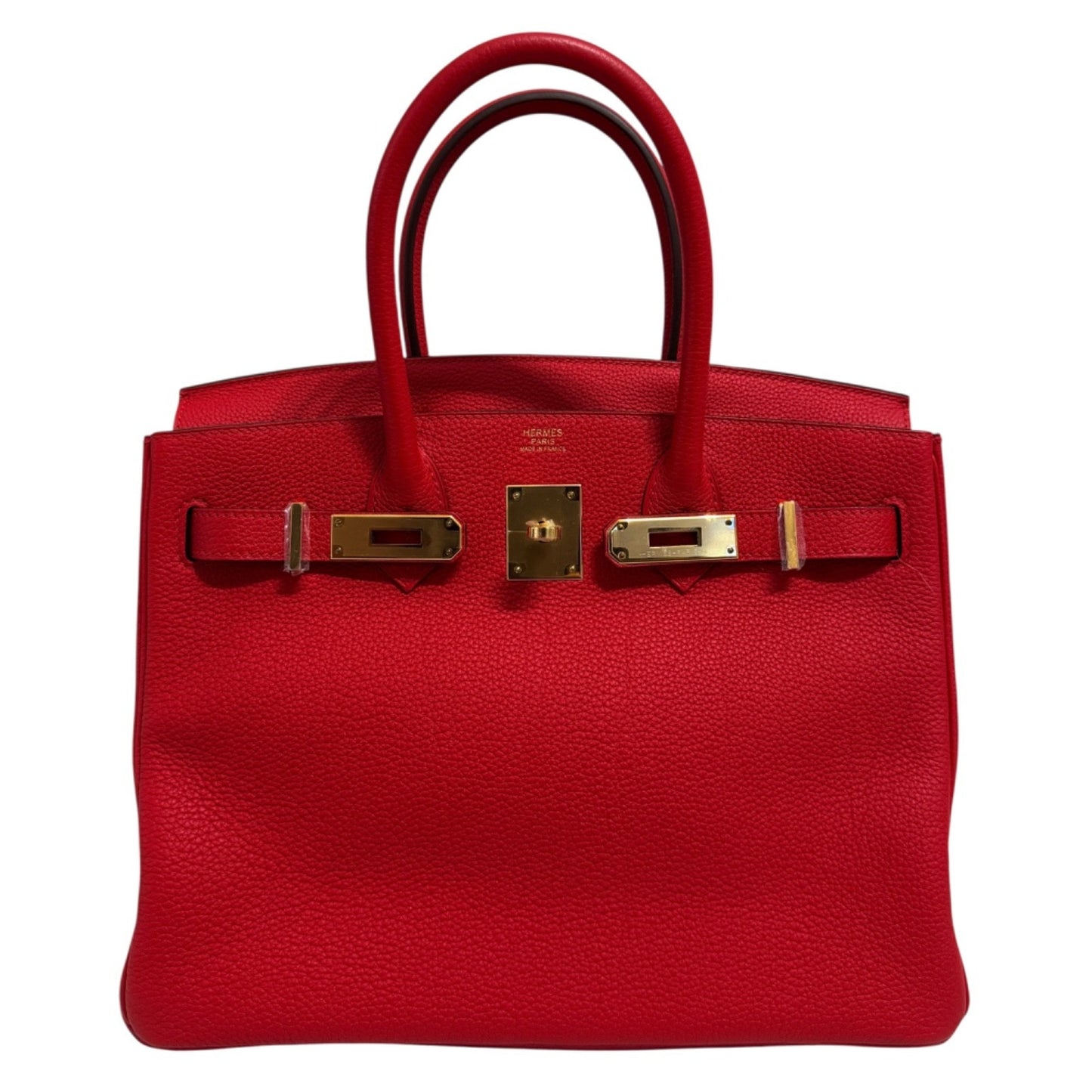 Hermes Birkin 30 Rouge de Coeur Red Togo Leather Gold Hardware RARE