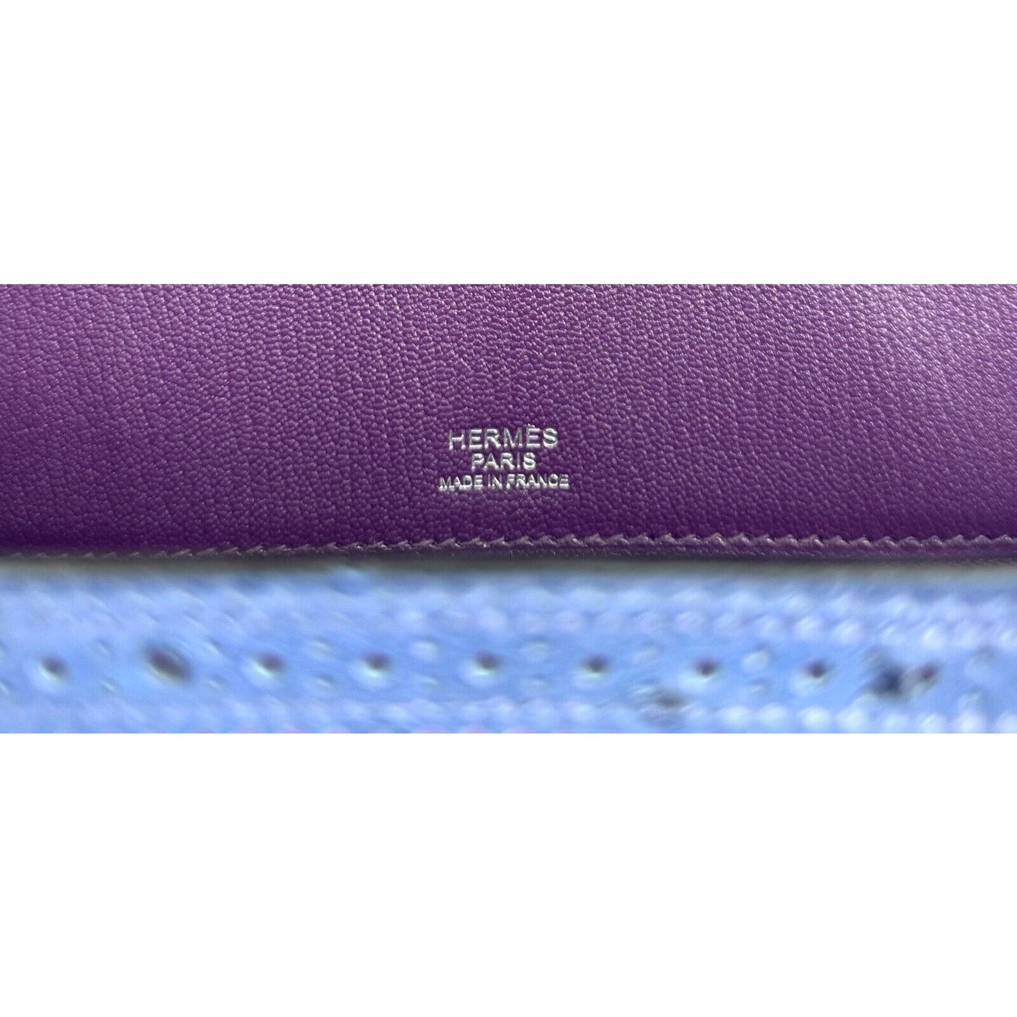 Hermes Birkin 30 Limited Ostrich Ghillies Violet, Blue de Malte & Marron d’Inde