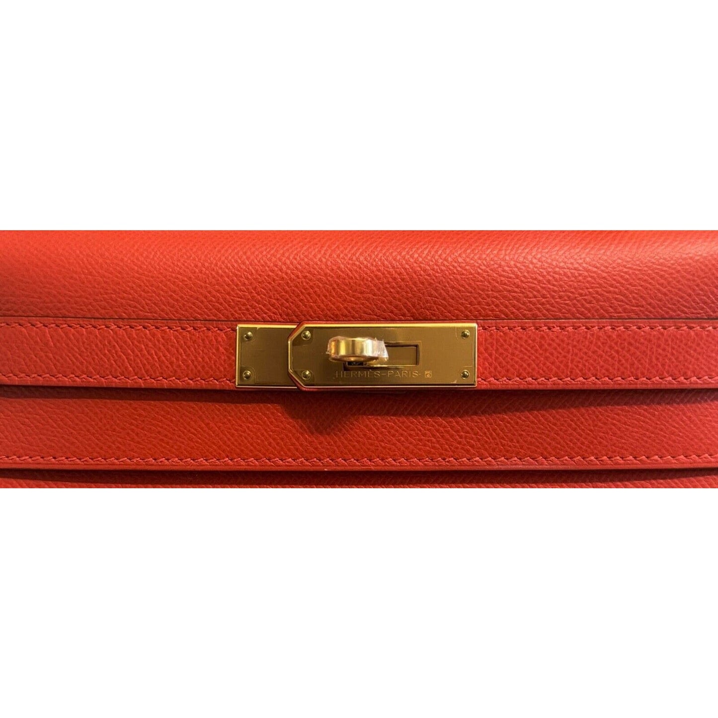 Hermes Kelly 28 Sellier Capucine Orange Red Epsom Leather Gold Hardware 2021