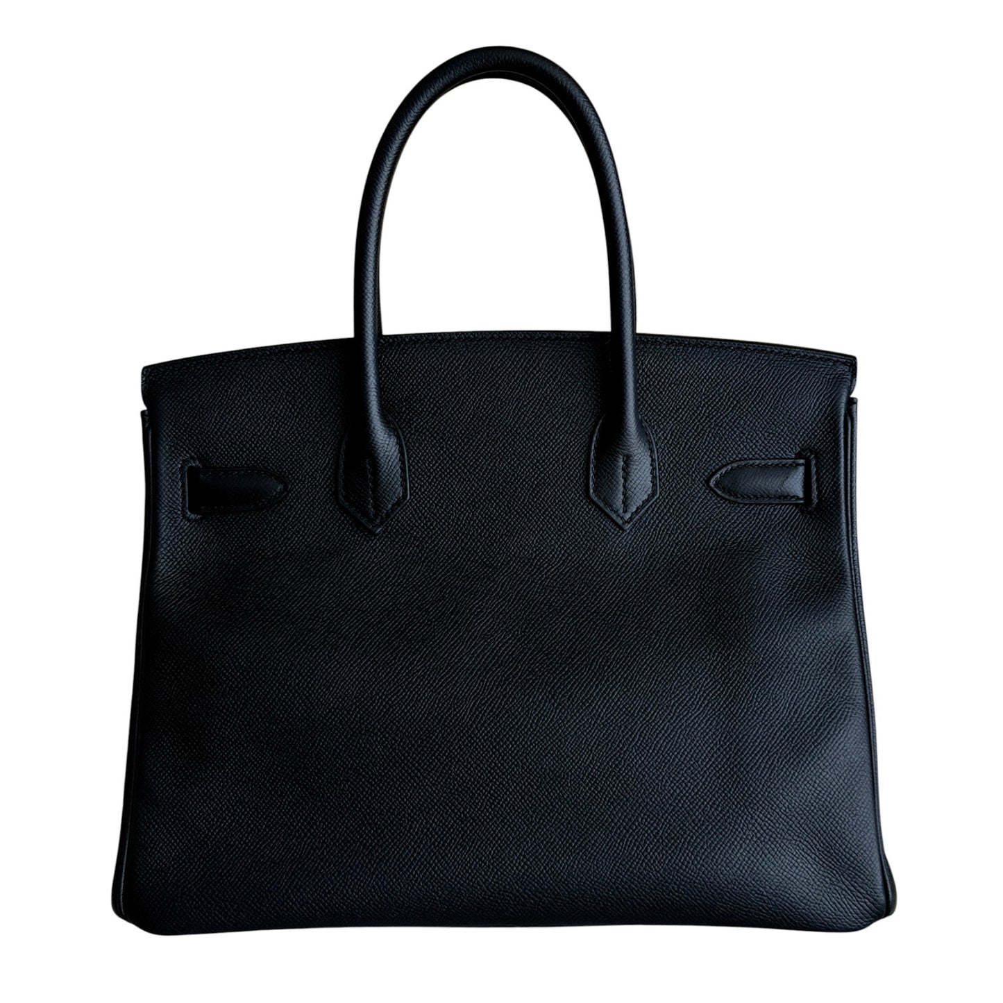 Hermes Birkin 30 Black Noir Epsom Leather Gold Hardware RARE