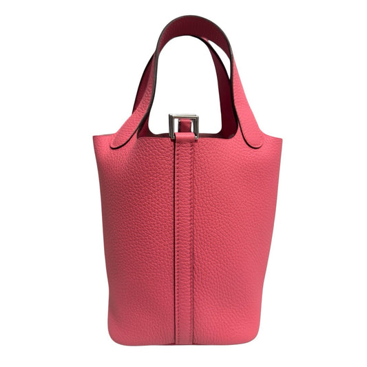 Rare Hermes Picotin 18 Rose Azale Phw