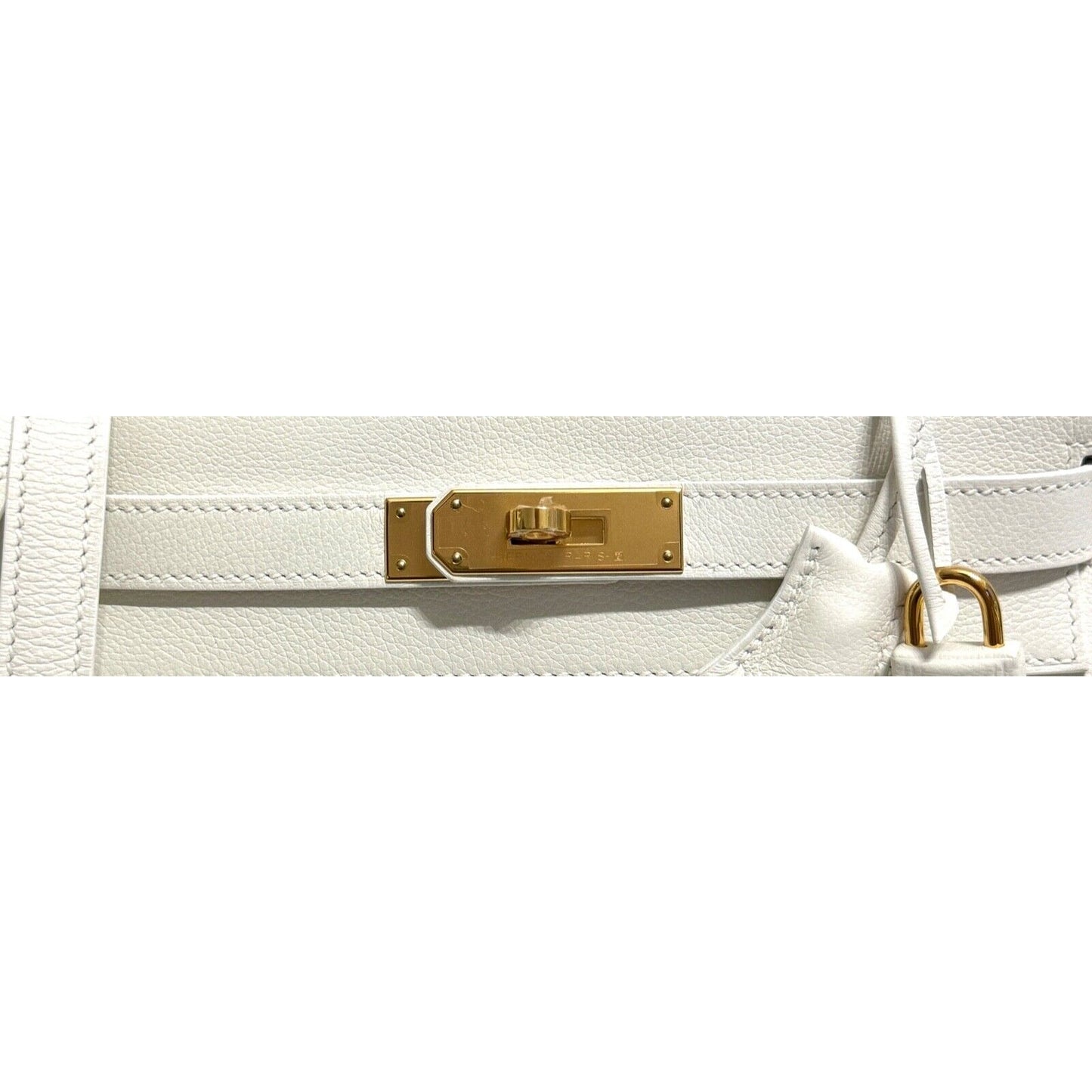 Hermes Kelly 28 White Blanc Leather Gold Hardware 2021