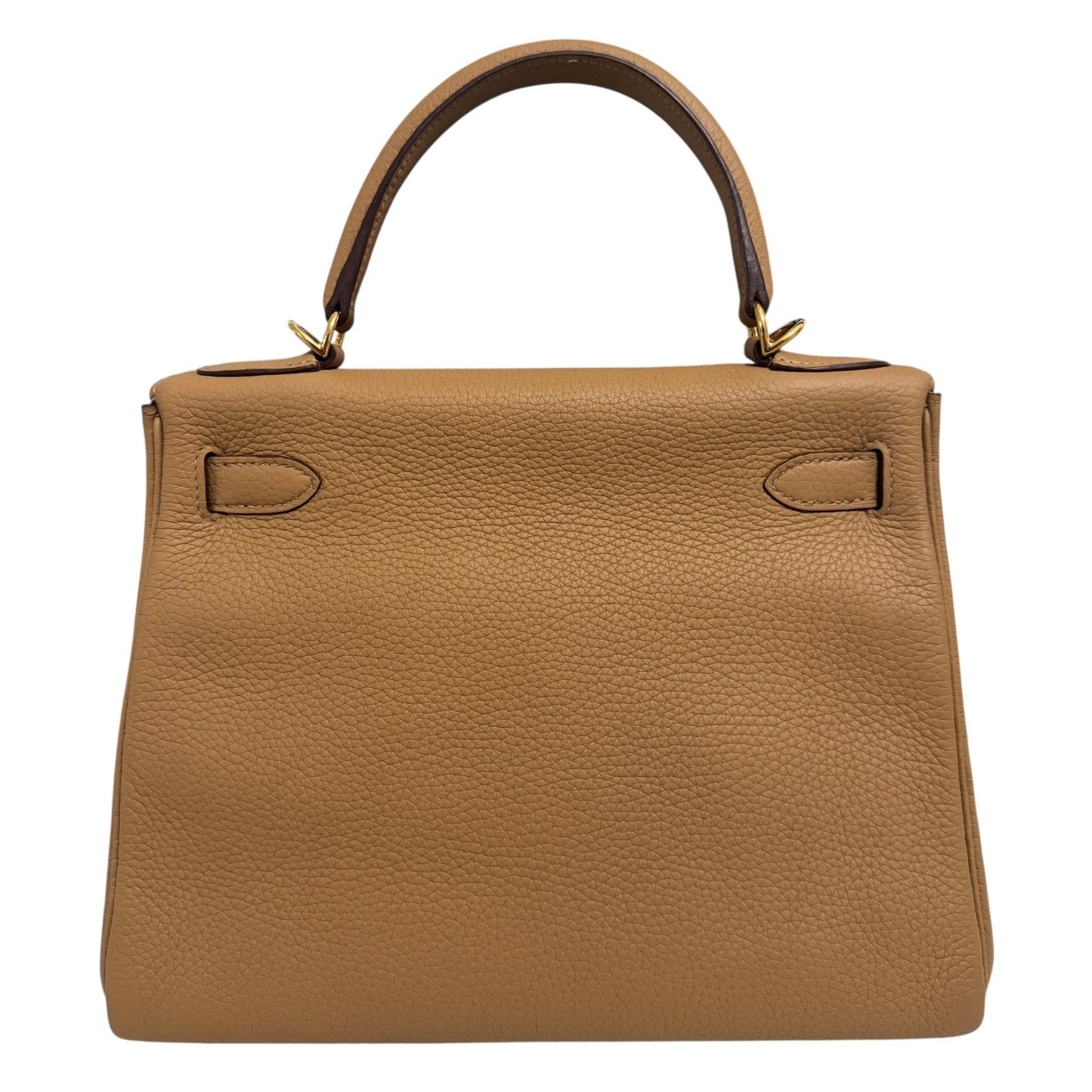 Hermes Kelly 28 Biscuit Tan Togo Leather Gold Hardware RARE