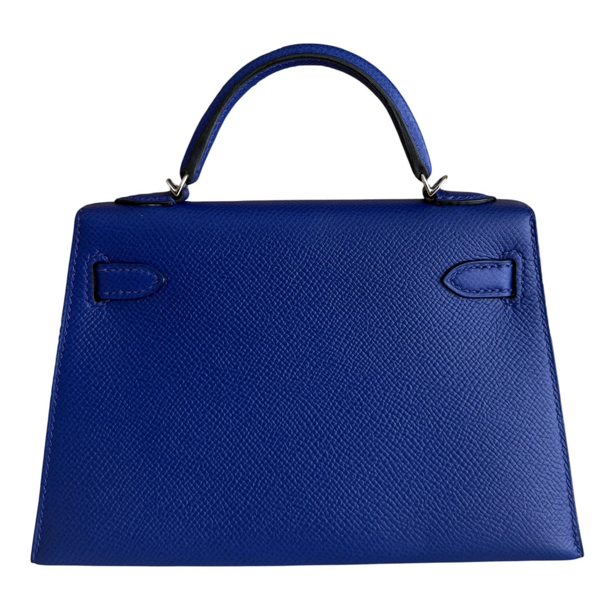 Hermes Kelly Mini 20 Blue Electric Epsom Leather Palladium Hardware RARE