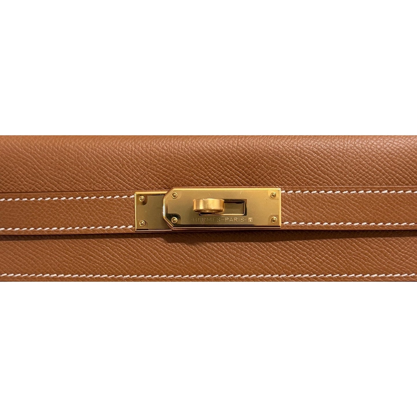 Hermes Kelly 28 Sellier Gold Tan Epsom Leather Gold Hardware RARE