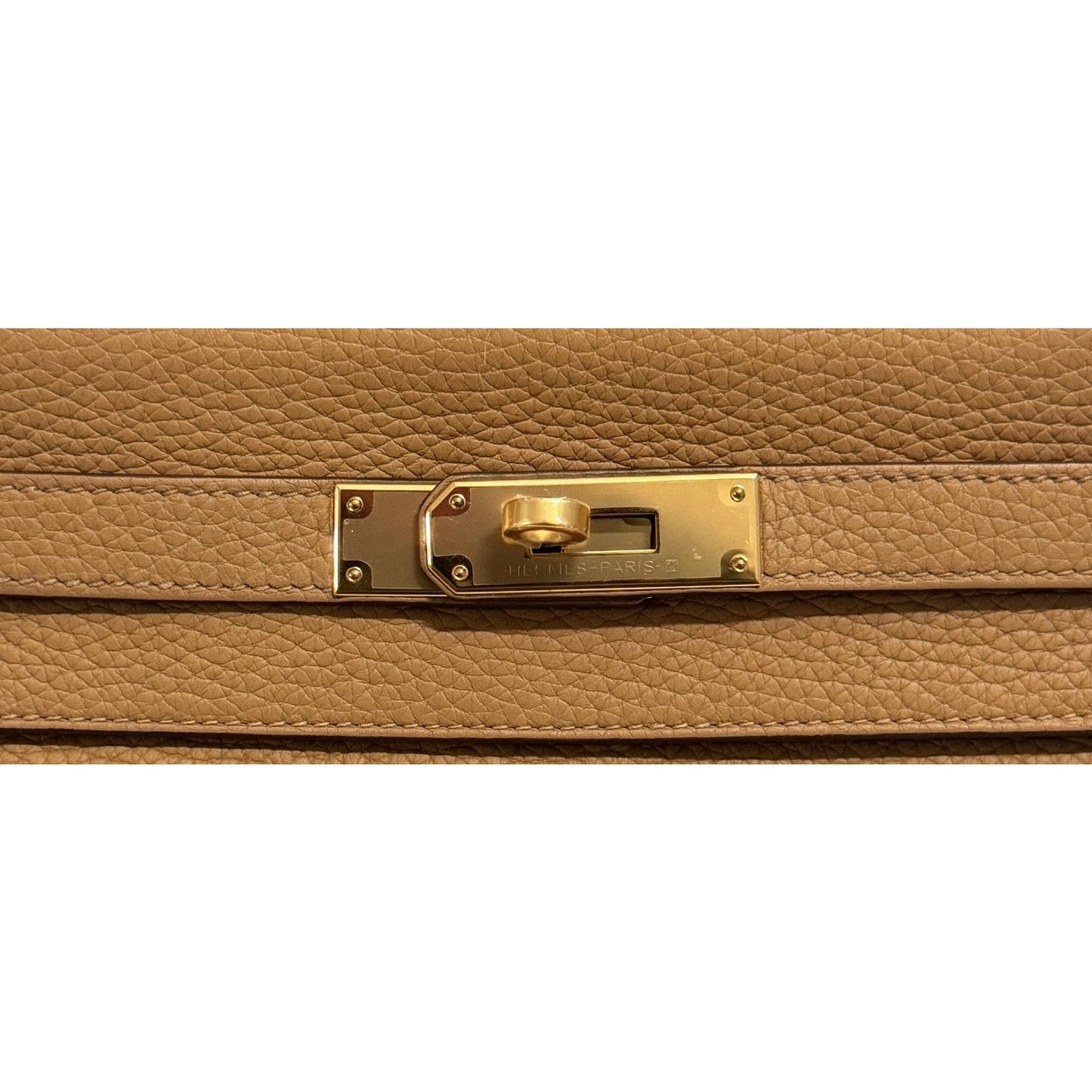 Hermes Kelly 28 Biscuit Tan Togo Leather Gold Hardware RARE