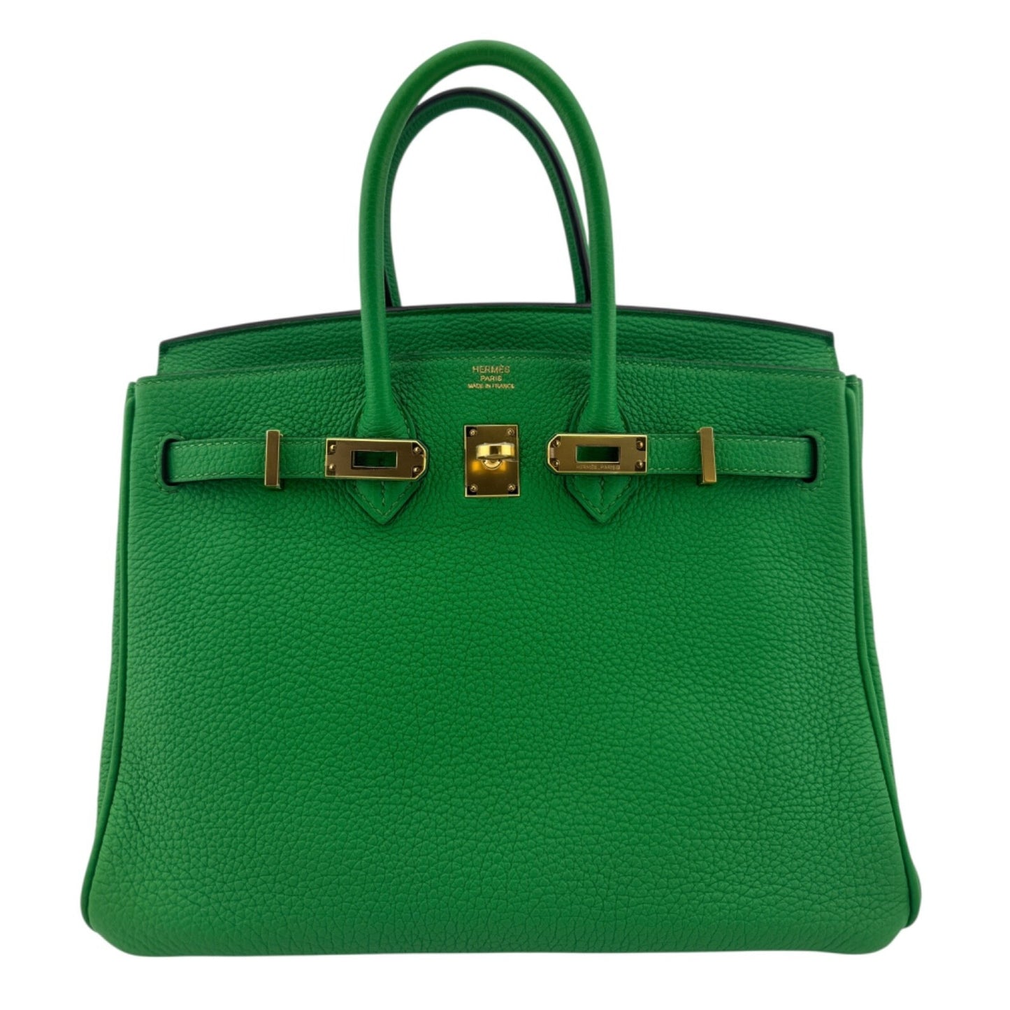 Hermes Birkin 25 Bamboo Green Togo Leather Gold Hardware