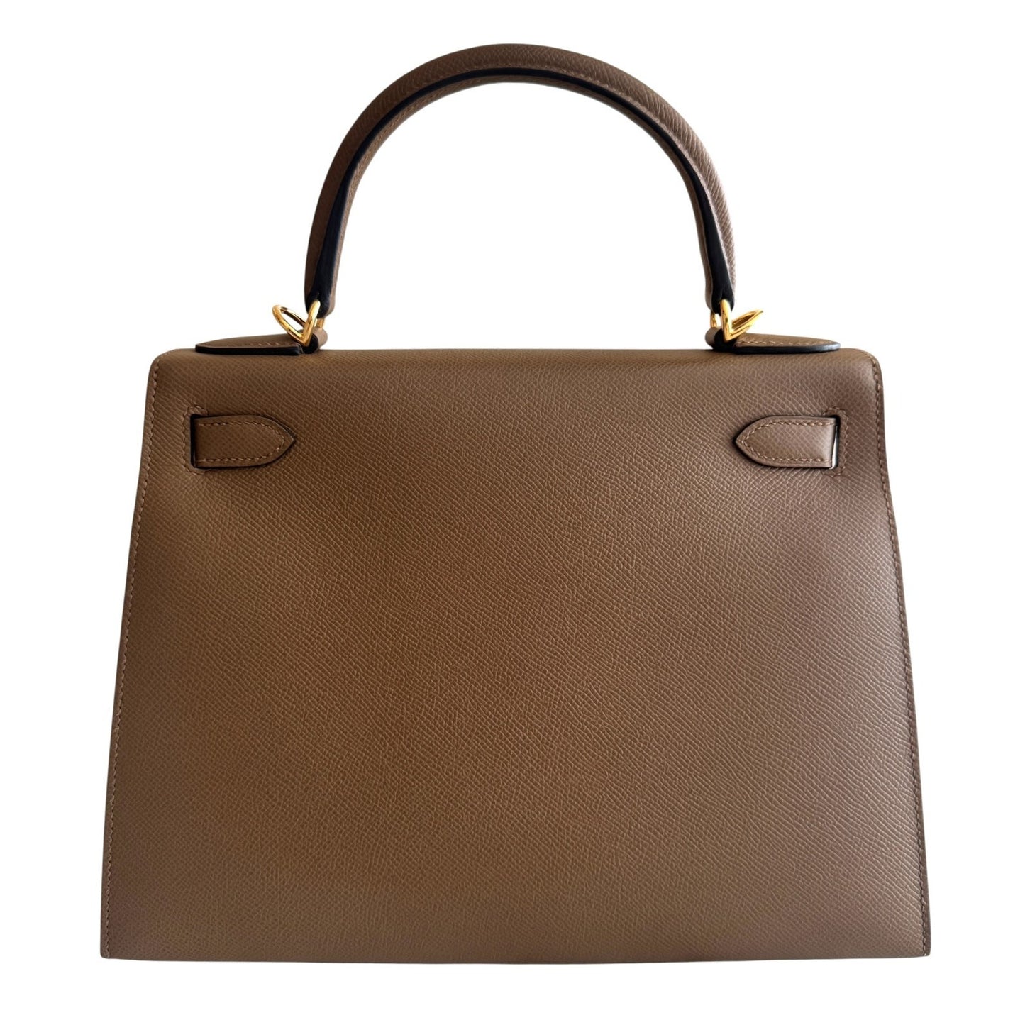 Hermes Kelly 28 Sellier Alezan Brown Tan Epsom Leather Gold Hardware RARE