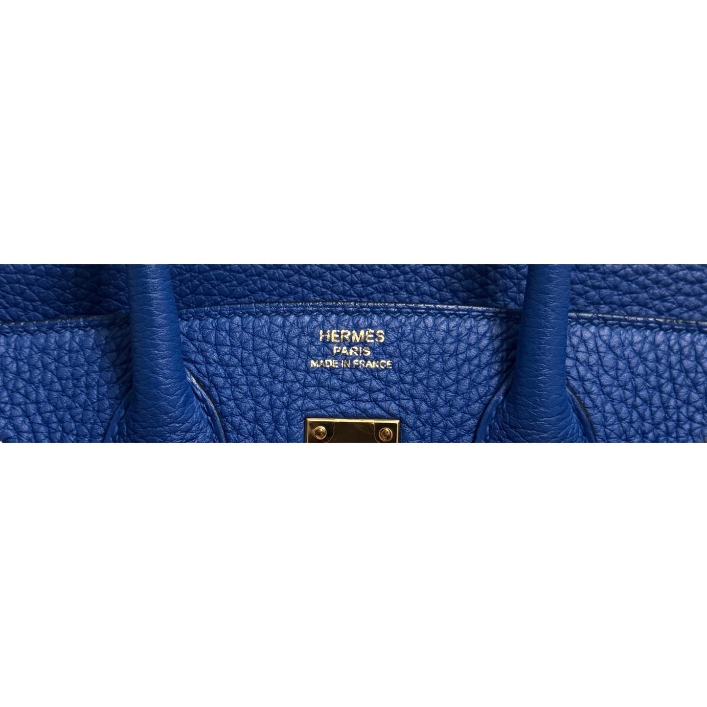Hermes Birkin 25 Blue Zellige Togo Leather Gold Hardware RARE