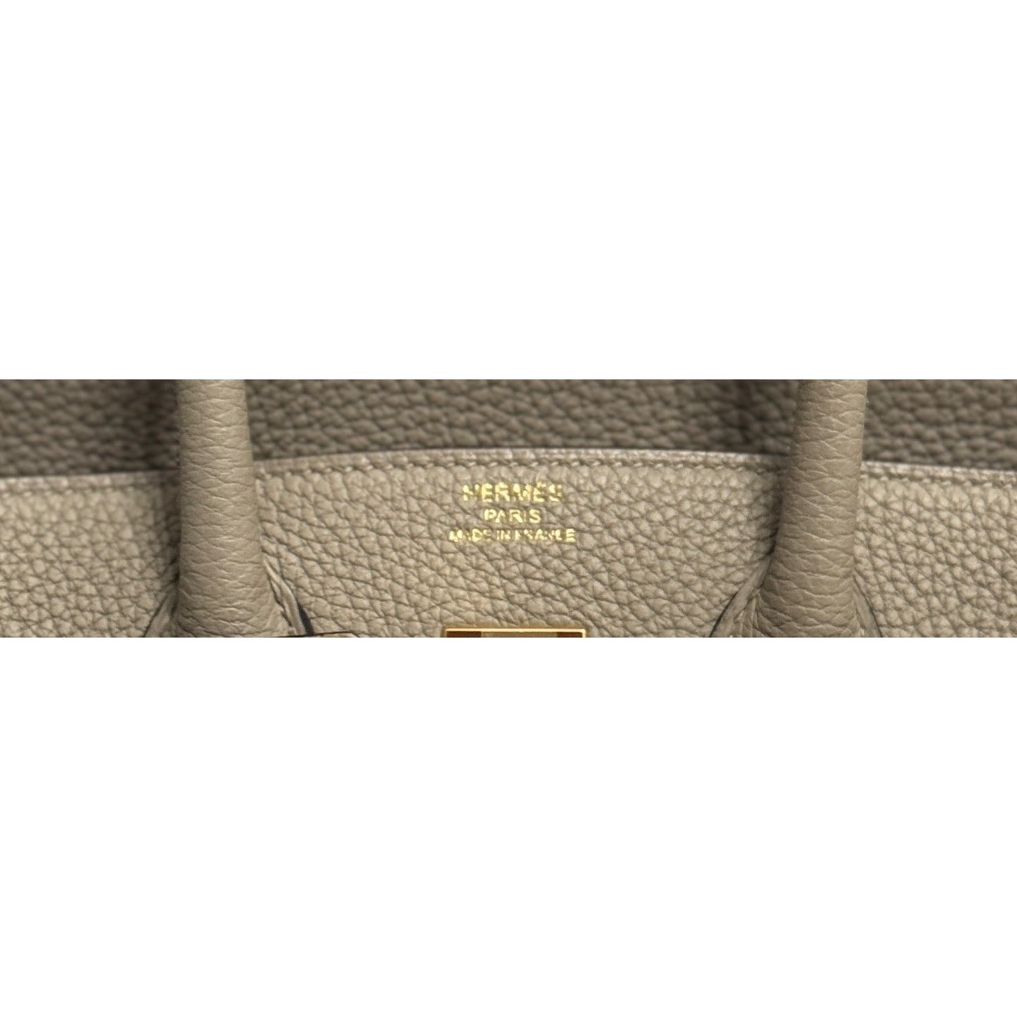 Hermes Birkin 25 Gris Tourterelle Gray Togo Leather Gold Hardware