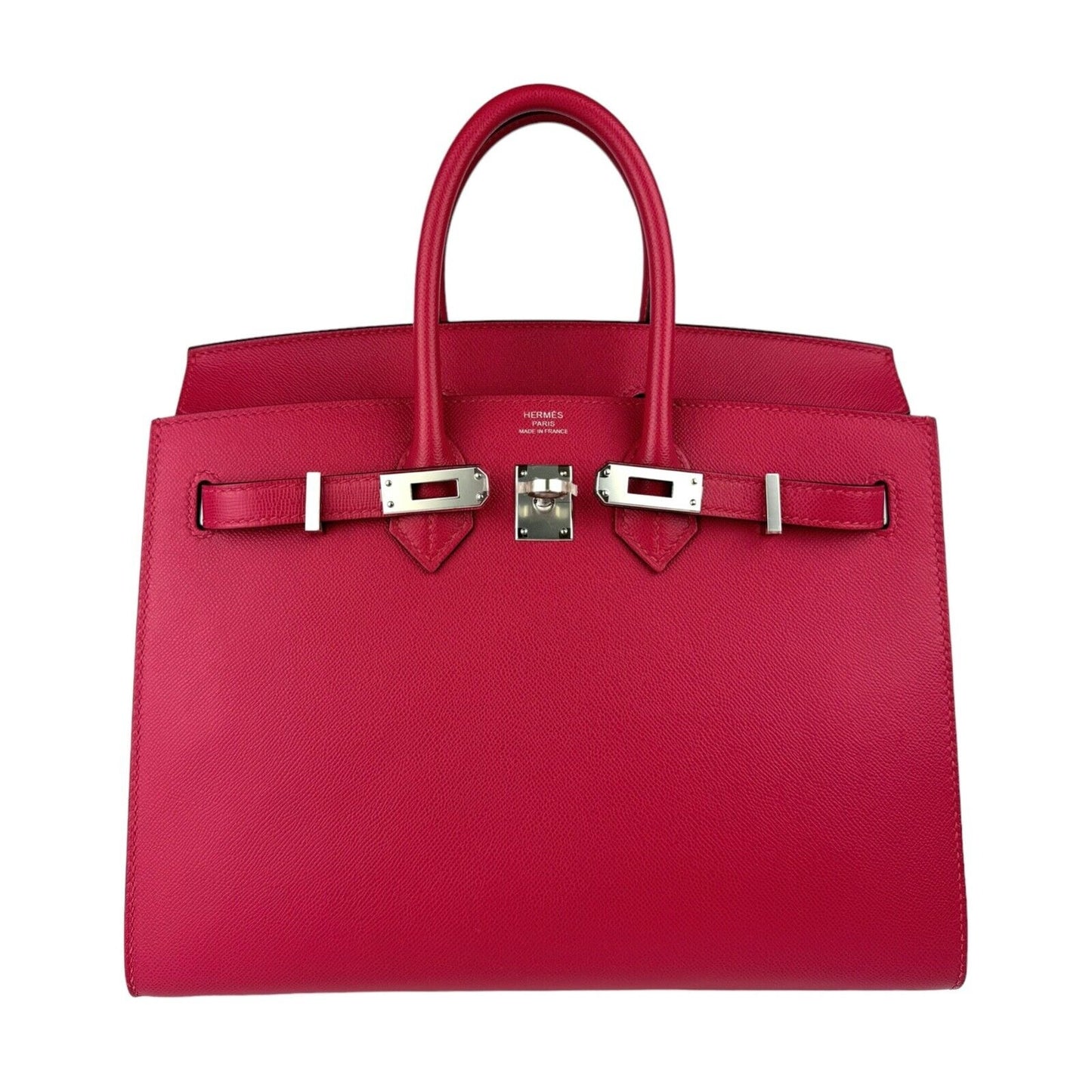 Hermes Birkin 25 Sellier Framboise Pink Red Madame Leather Gold Hardware Handbag