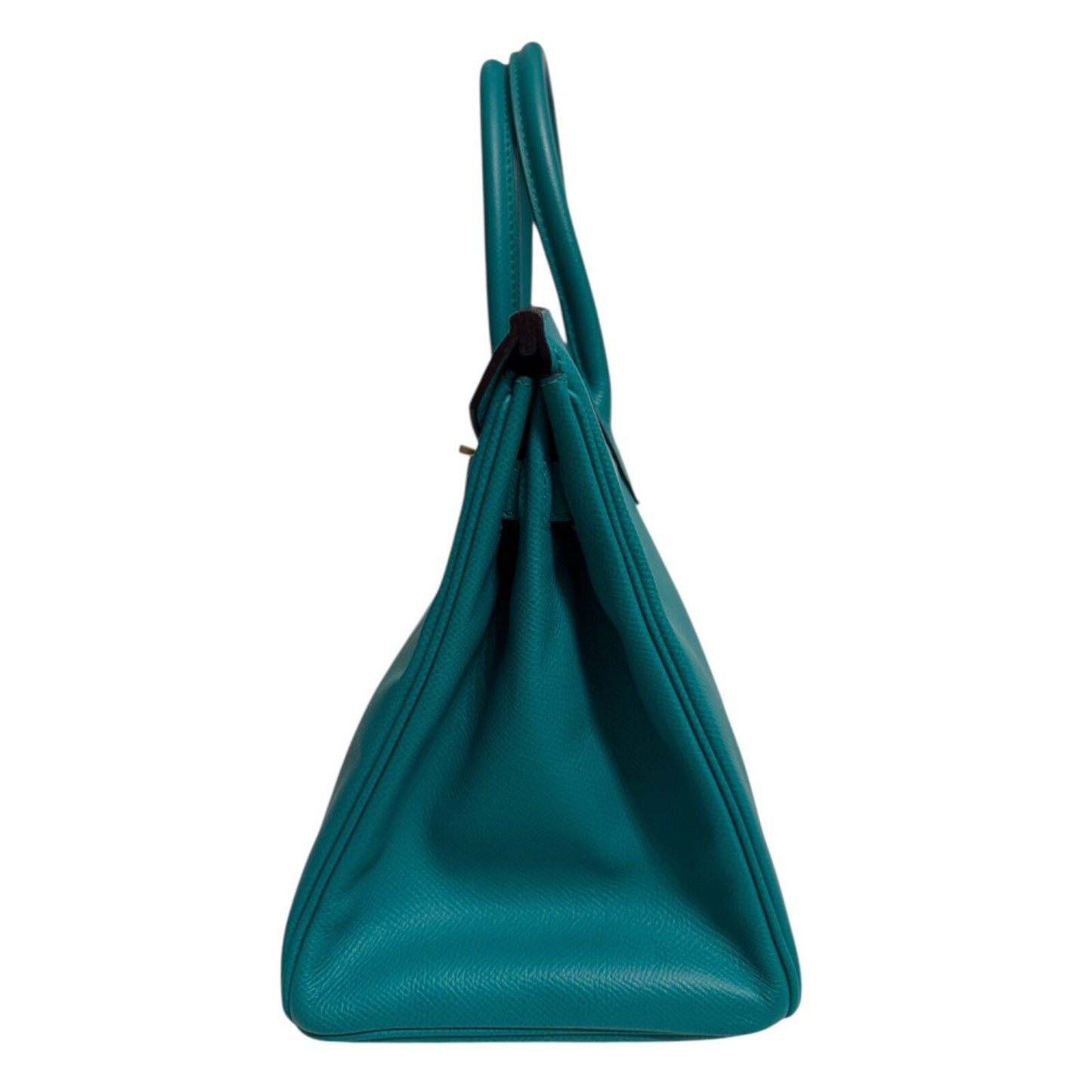 Hermes Birkin 30 Blue Paon Green Epsom Leather Gold Hardware