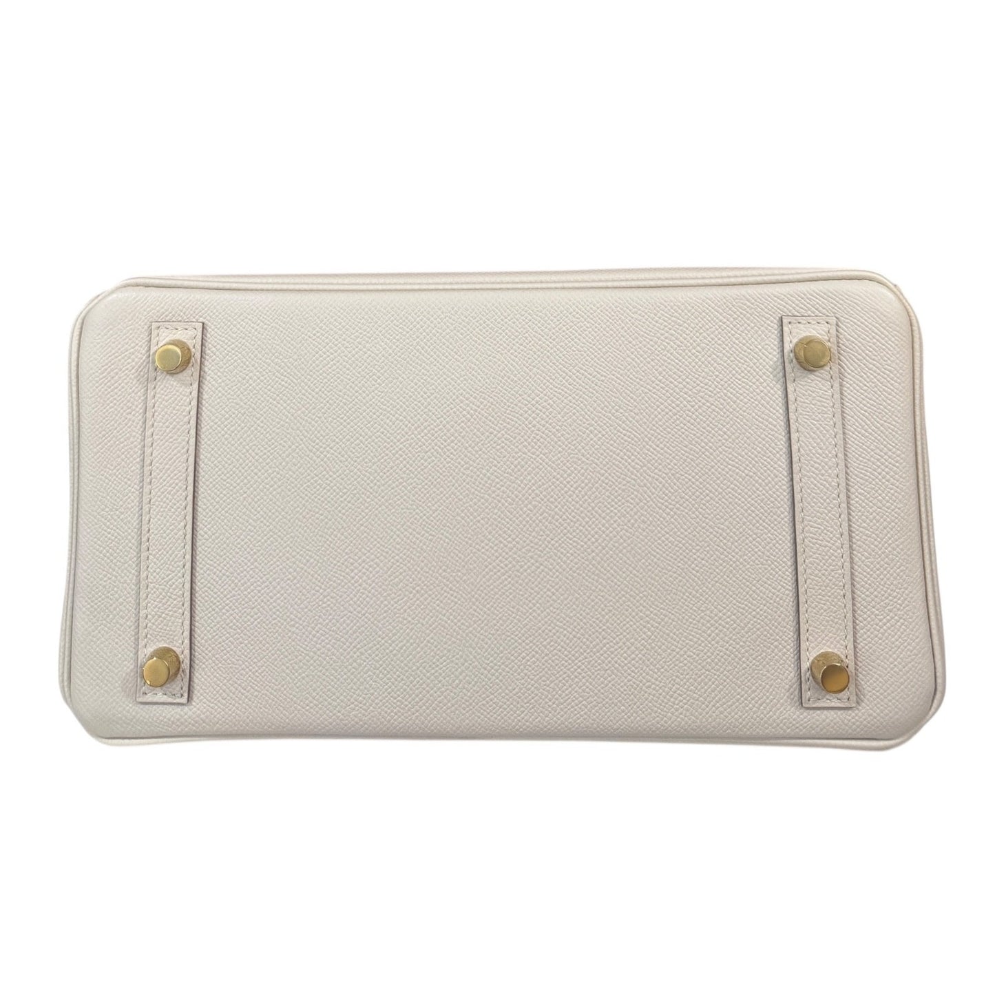 Hermes Birkin 30 Craie White Epsom Leather Gold Hardware Handbag