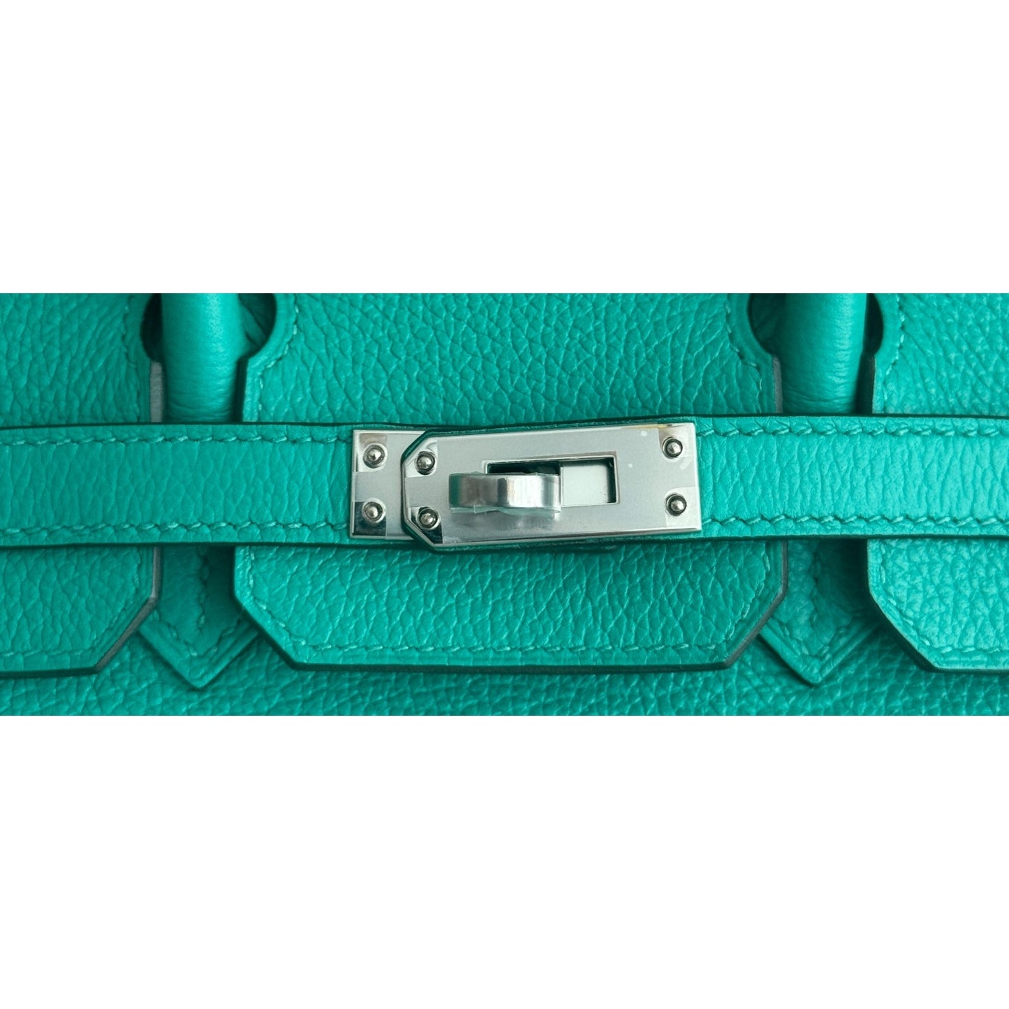 Hermes Birkin 25 Verso Vert Verone Rose Lipstick Leather Palladium Hardware