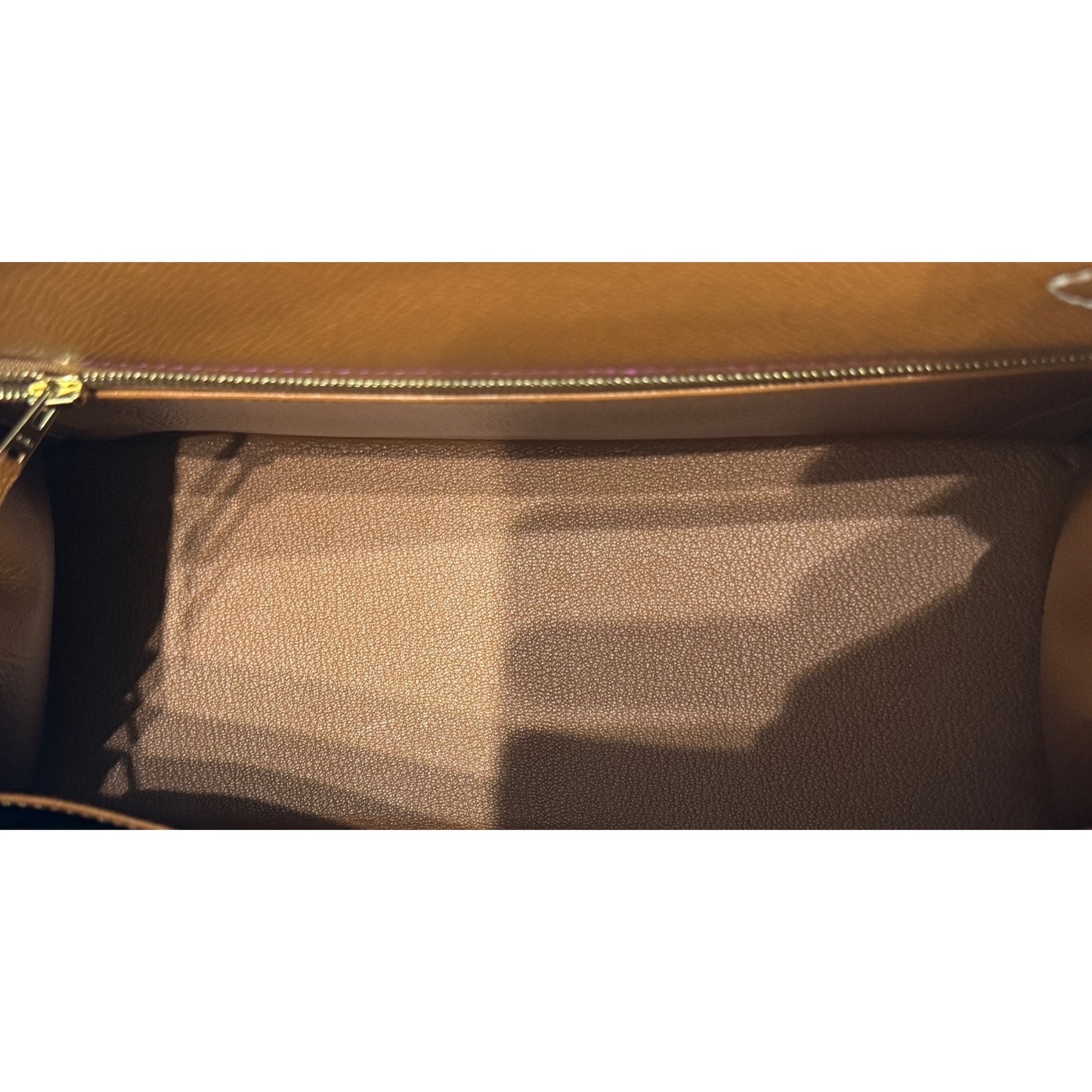 Hermes Kelly 28 Sellier Special Order Gold Tan Rose Pourpre Pink Brushed Gold