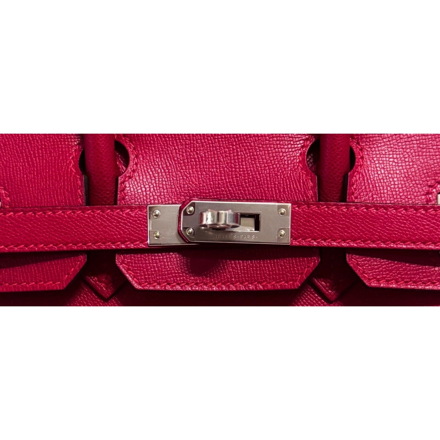 Hermes Birkin 25 Sellier Framboise Pink Red Madame Leather Gold Hardware Handbag