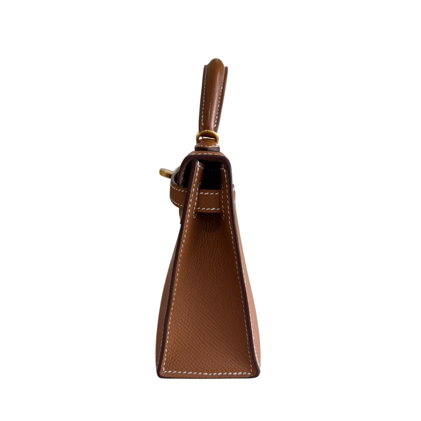 Hermes Kelly Mini 20 Gold Tan Epsom Leather Gold Hardware