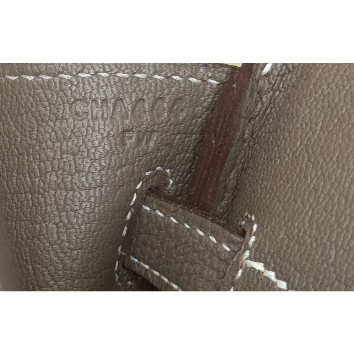Hermes Birkin 25 Etoupe Gray Togo Leather Gold Hardware Handbag