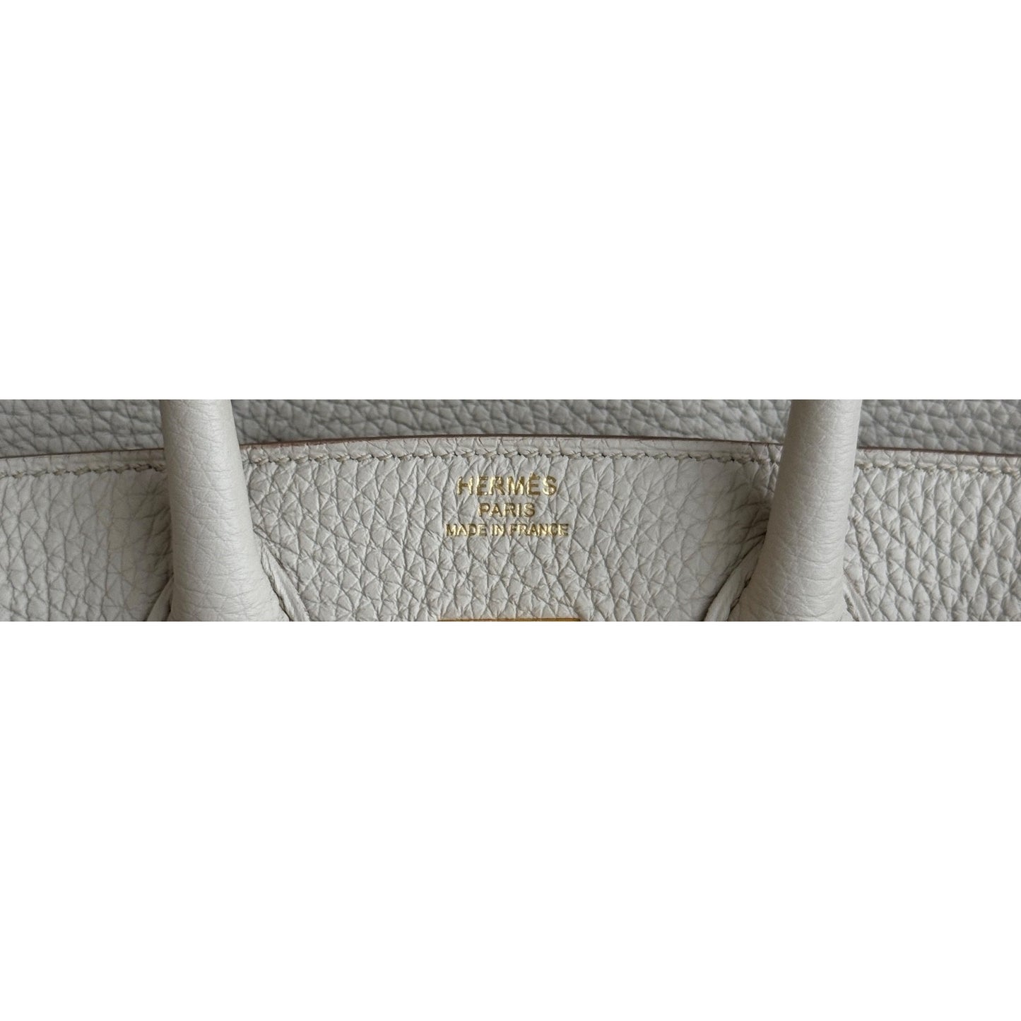 Hermes Birkin 25 Beton Beige Cream Togo Leather Rose Gold Hardware